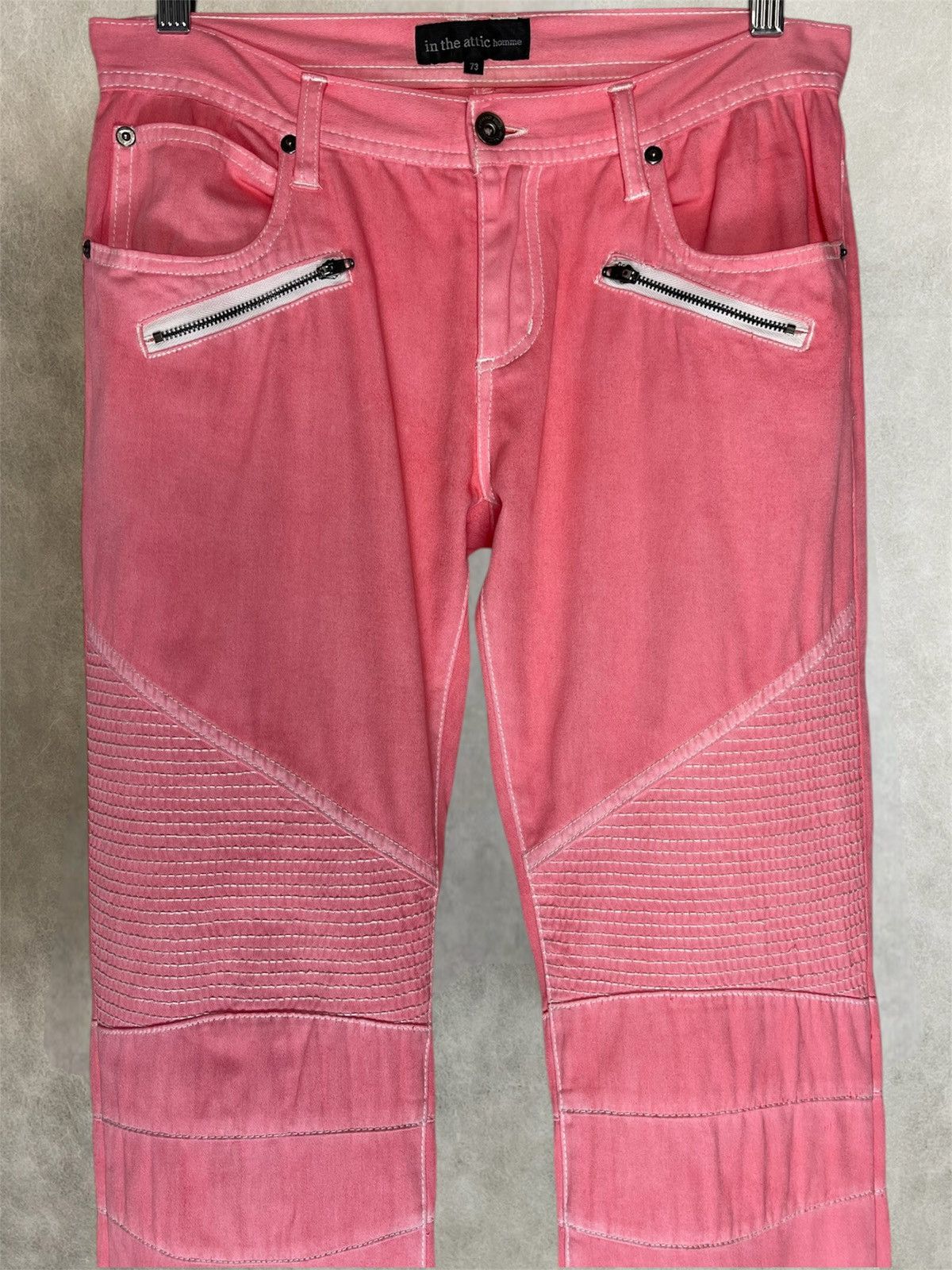 In The Attic In the attic fuchsia pink biker pants Size US 31 - 4 Thumbnail