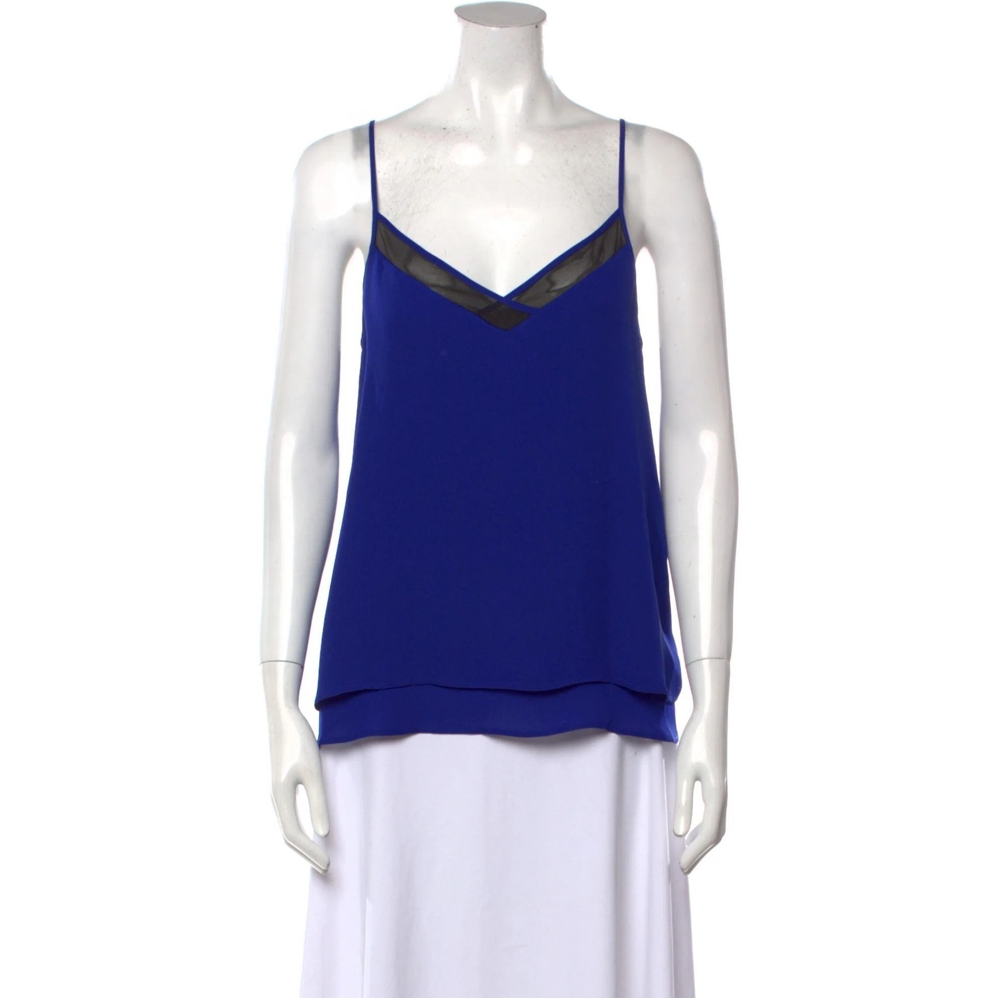 Rebecca Minkoff Rebecca Minkoff Navy Silk Top Size XS / US 0-2 / IT 36-38 - 1 Thumbnail