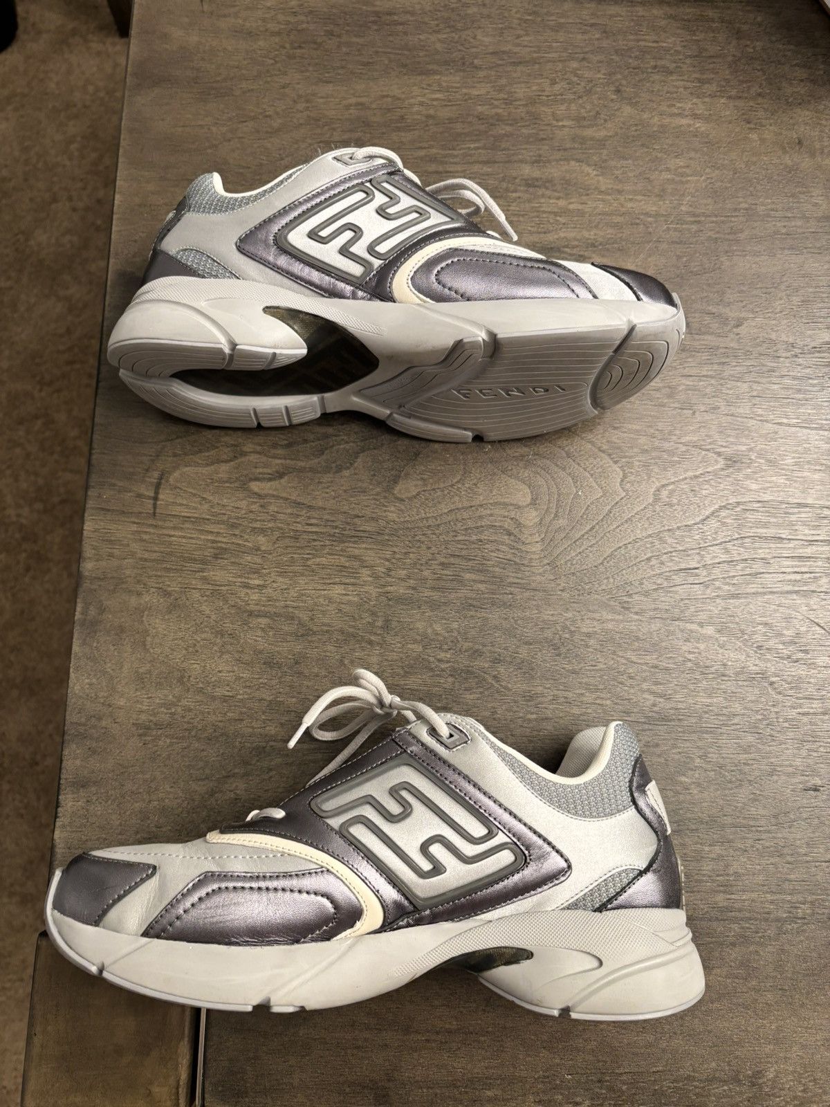Designer × Fendi FENDI FASTER TRAINER SNEAKERS/ SHOES Size US 9 / EU 42 - 1 Thumbnail
