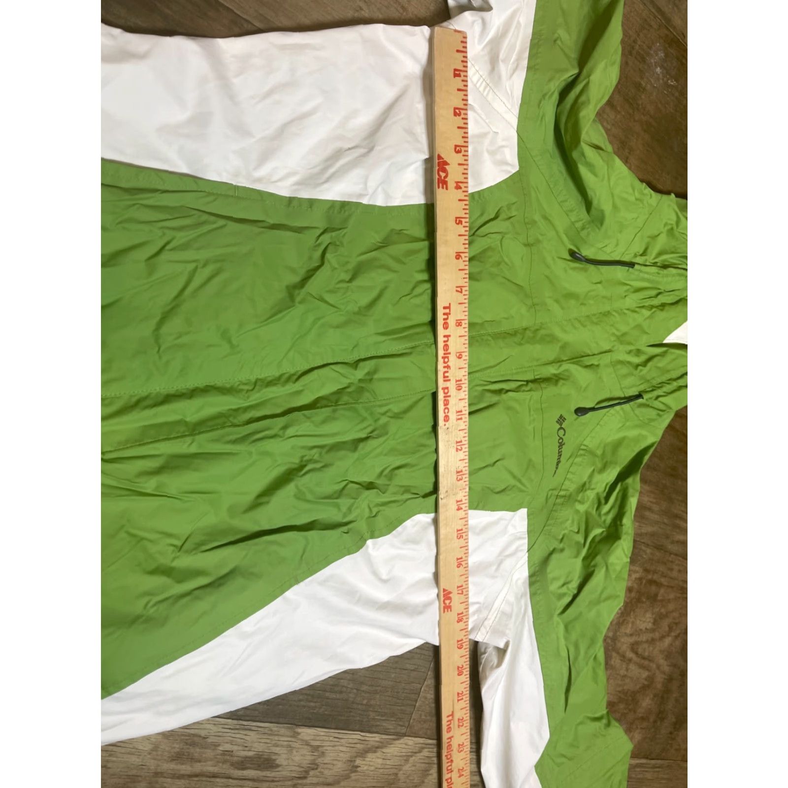 Vintage Columbia Jacket Womens Medium M Green White Hooded Full Zip Zipped Pockets Regular Sized Adult Womens Product Size M / US 6-8 / IT 42-44 - 5 Thumbnail