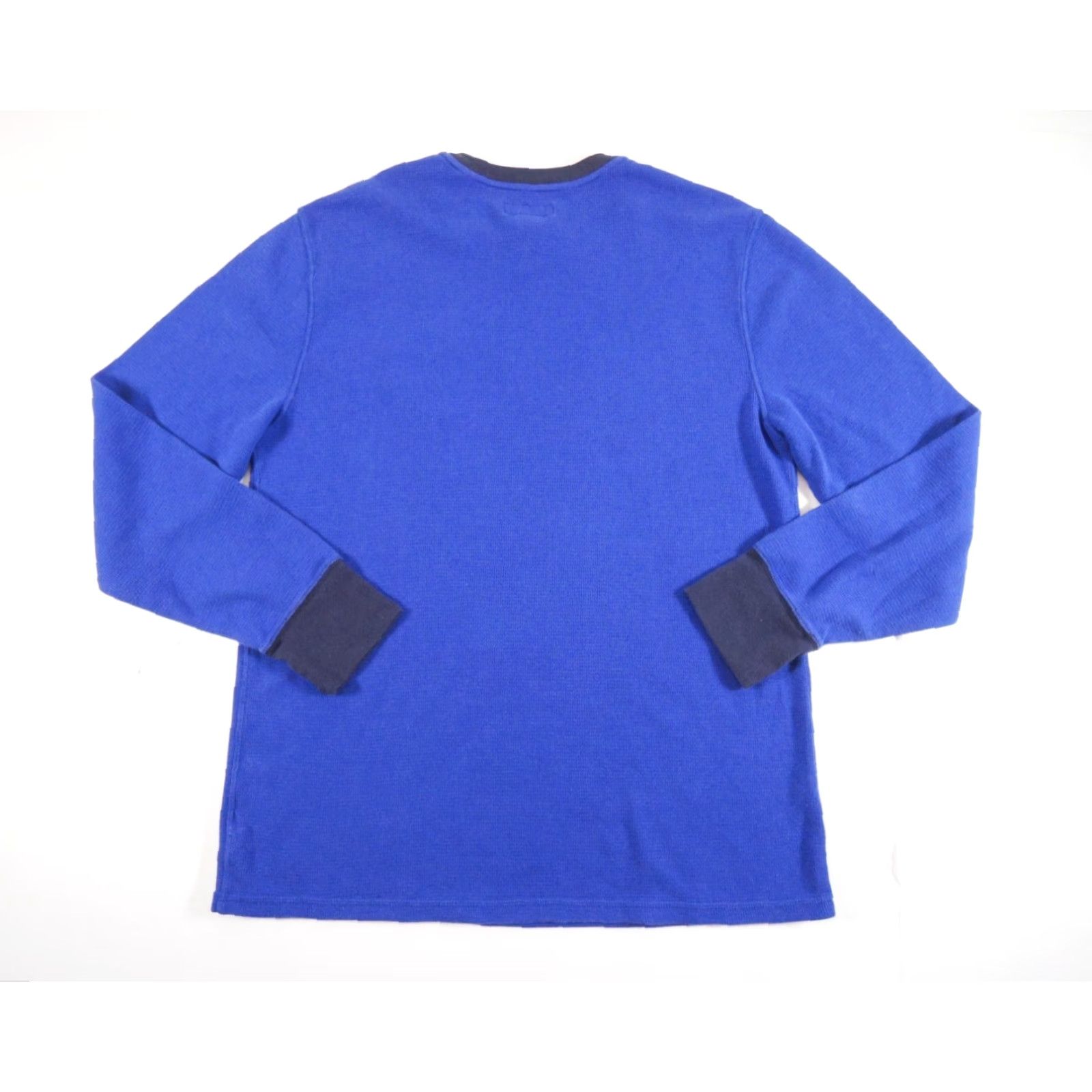Polo Ralph Lauren Polo Ralph Lauren Shirt Adult Large Blue Long Sleeve Waffle Knit Sleepwear Cotton Polyester Logo Mens Size US L / EU 52-54 / 3 - 5 Thumbnail