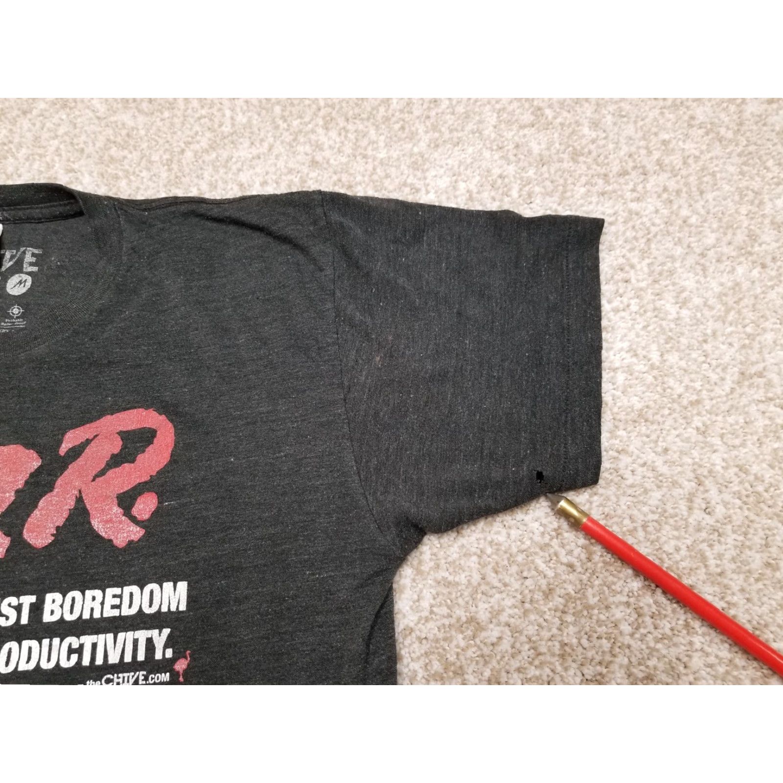 Vintage Chive TEES D.A.R. to Resist Boredom Shirt Adult Medium Charcoal Short Sleeve USA Size US M / EU 48-50 / 2 - 2 Thumbnail