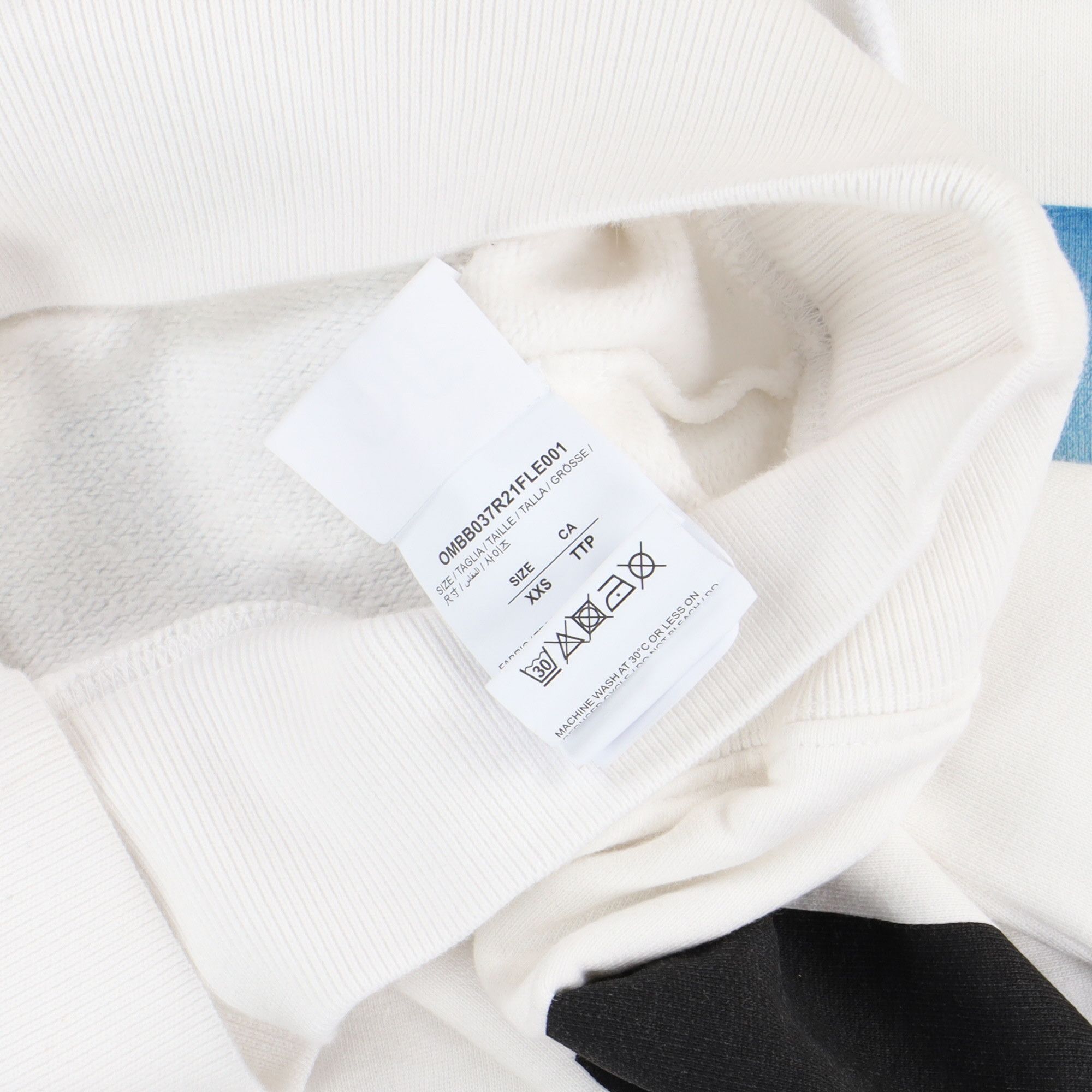 Off-White White Mona Lisa Arrows Oversized Hoodie Size XXS / US 00 / IT 34 - 8 Thumbnail