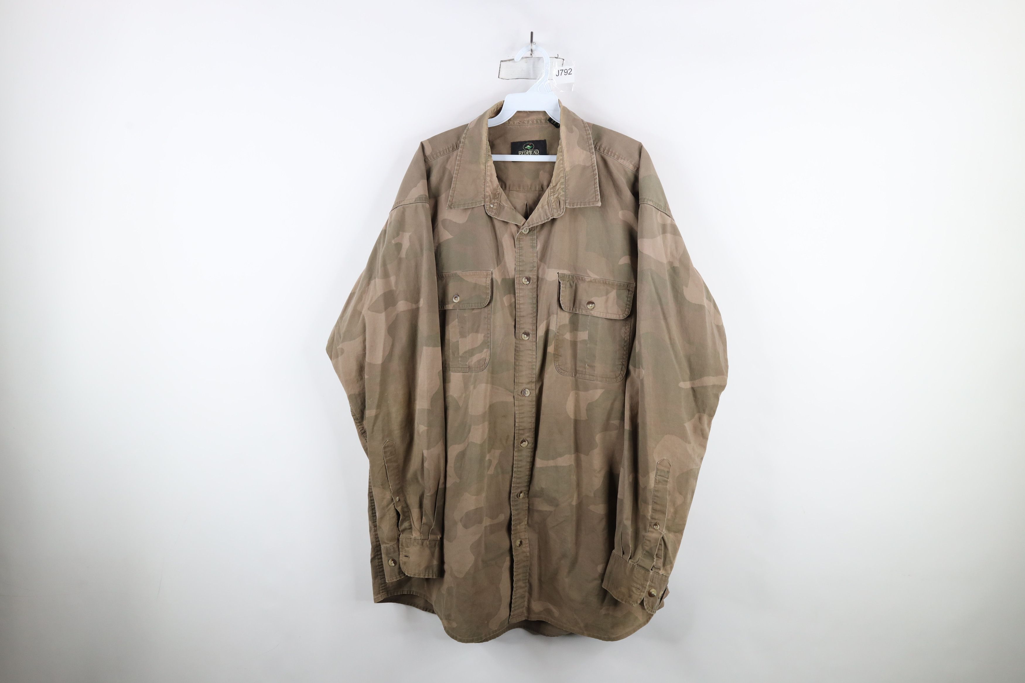 Vintage Vintage 90s Y2K Streetwear Camouflage Collared Button Shirt Size US XXL / EU 58 / 5 - 1 Thumbnail