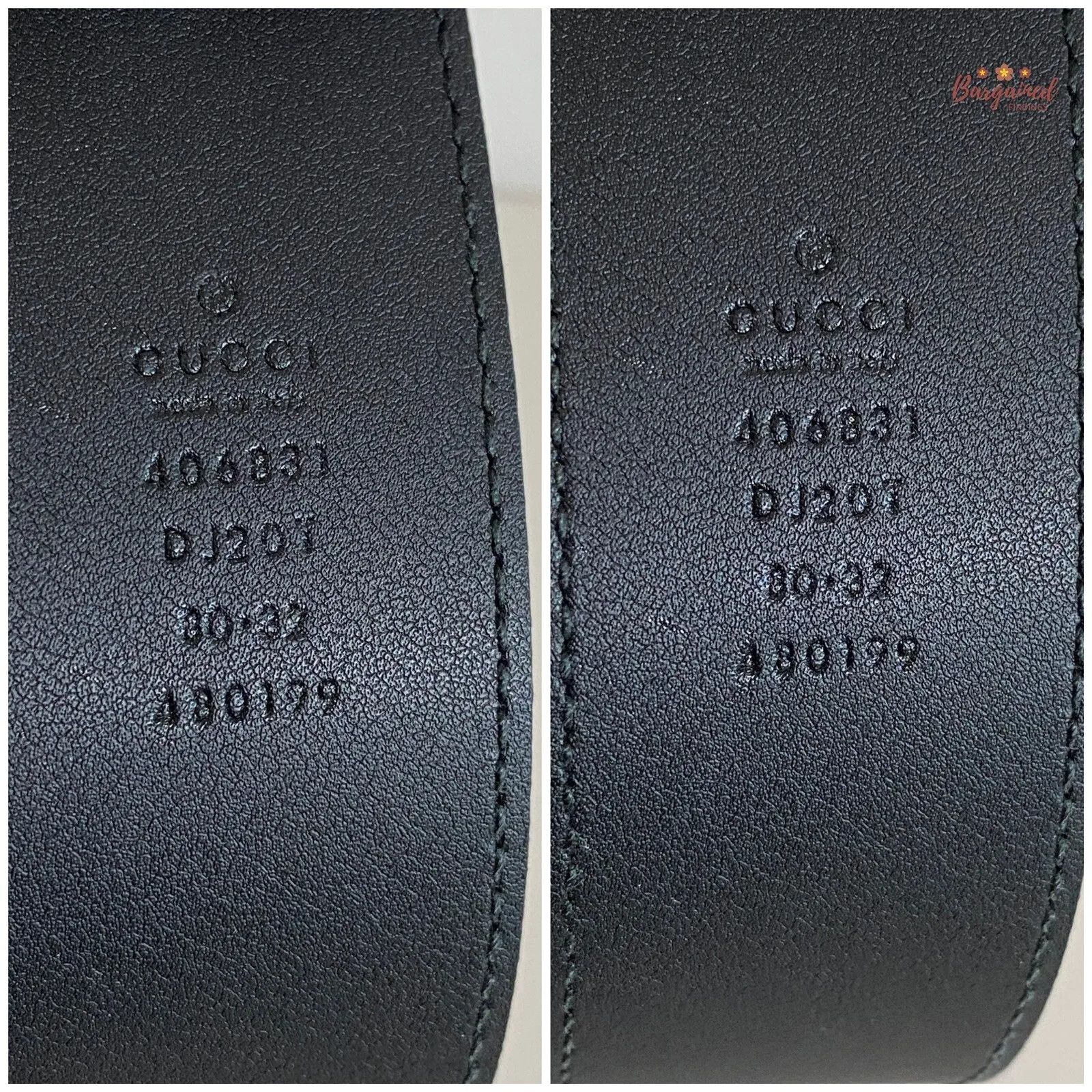 Gucci Gucci Textured Wide Leather Signature Double G Buckle Belt Size 28 - 8 Thumbnail