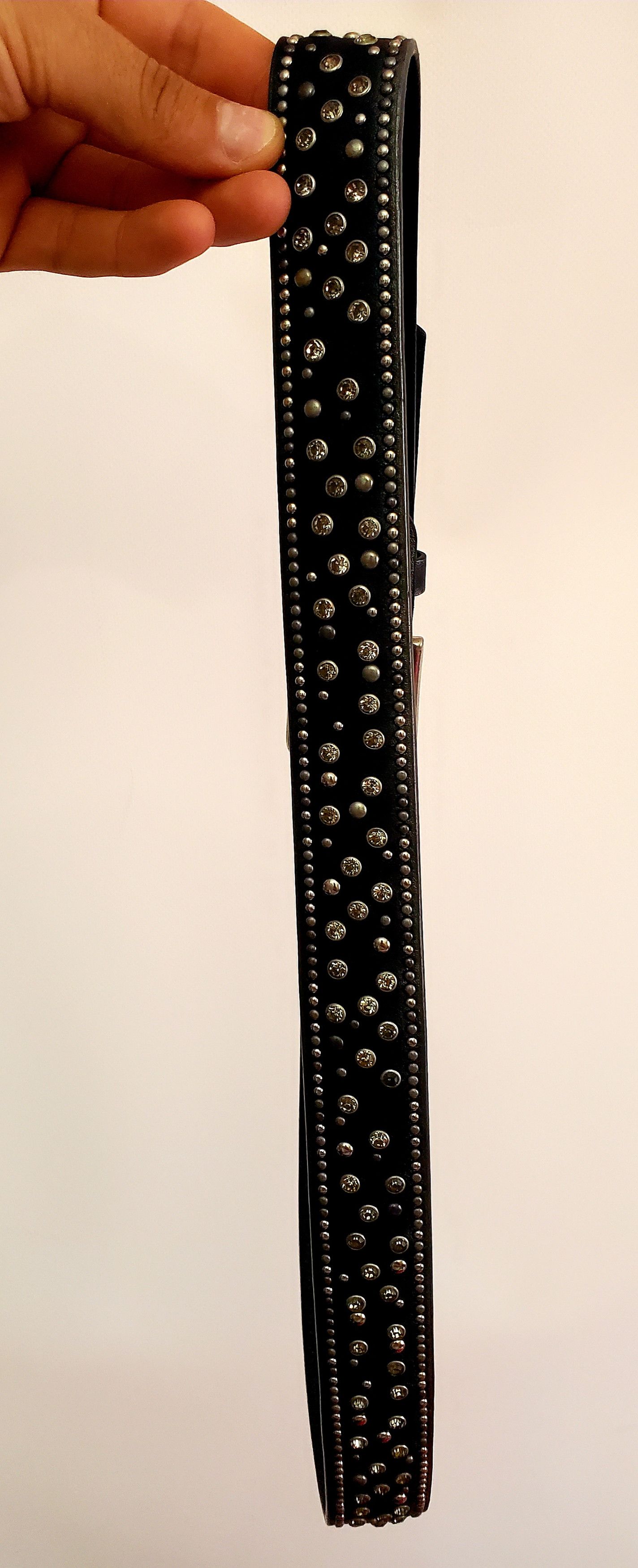 Japanese Brand × Vintage Vintage Steel Leather Studded Belt length 115 cm Size ONE SIZE - 6 Thumbnail
