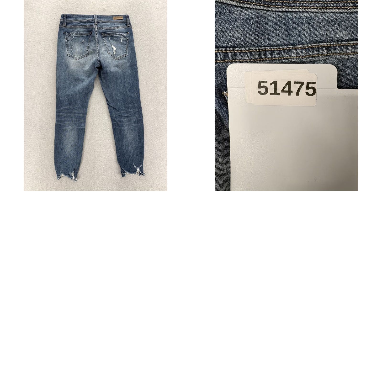 Buckle Black Buckle Black Jeans Womens 27 Skinny Distressed Mid Rise 5-Pocket Denim Cotton Spandex Blue” Size 27" / US 4 / IT 40 - 9 Thumbnail
