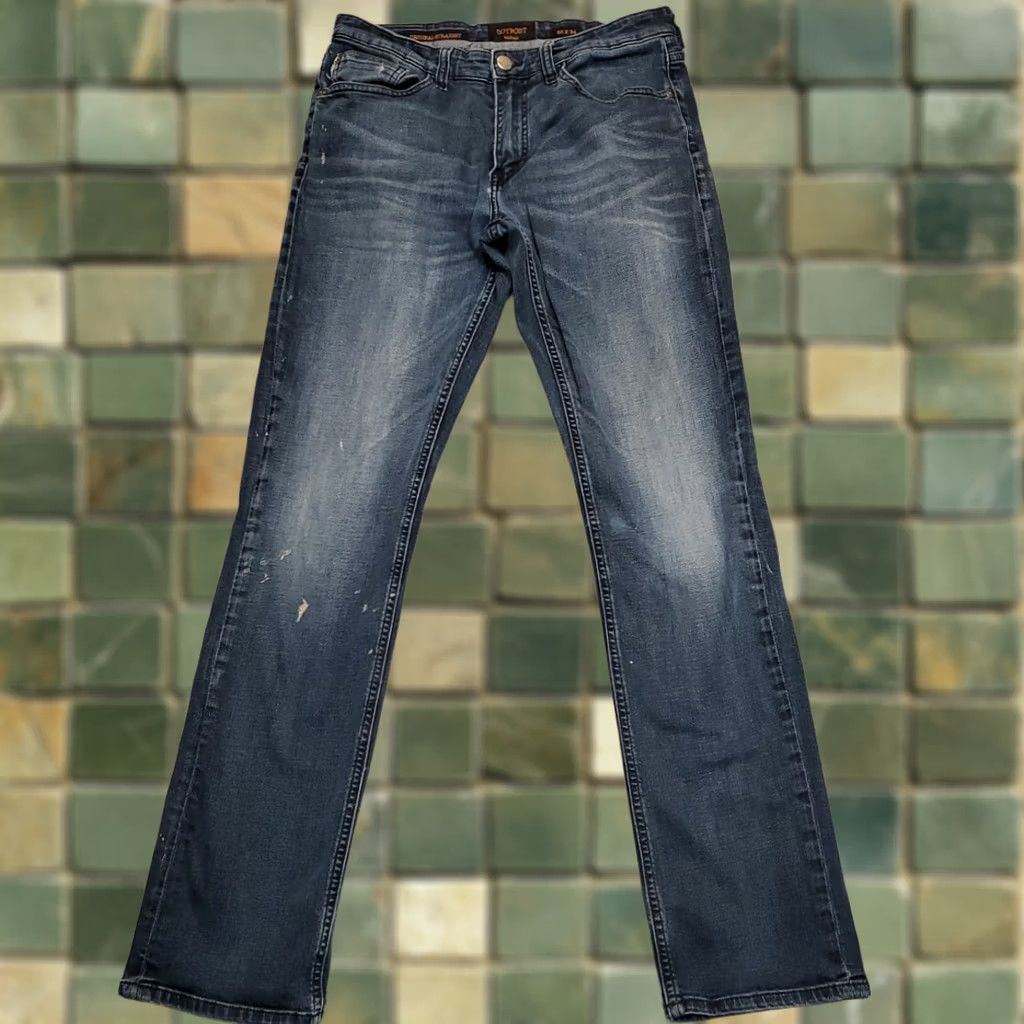 Vintage Outpost Jeans Mens 32x34 Blue Denim Stretch Cotton Blend Original Fit Shirt? Size US 32 / EU 48 - 1 Thumbnail