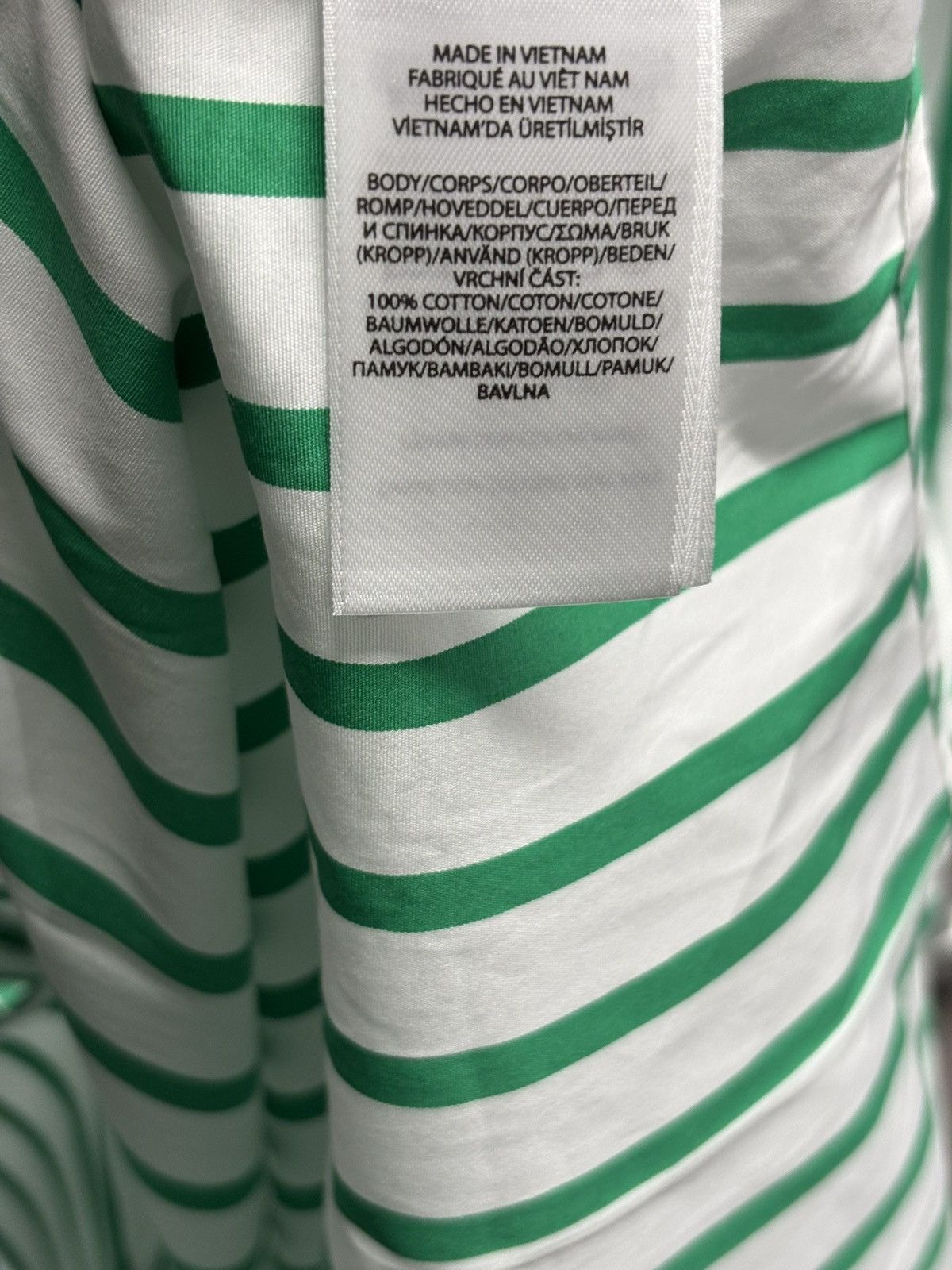 Polo Ralph Lauren White & Green Striped Summer Shirt Ralph Lauren Men’s L New Size US L / EU 52-54 / 3 - 8 Thumbnail
