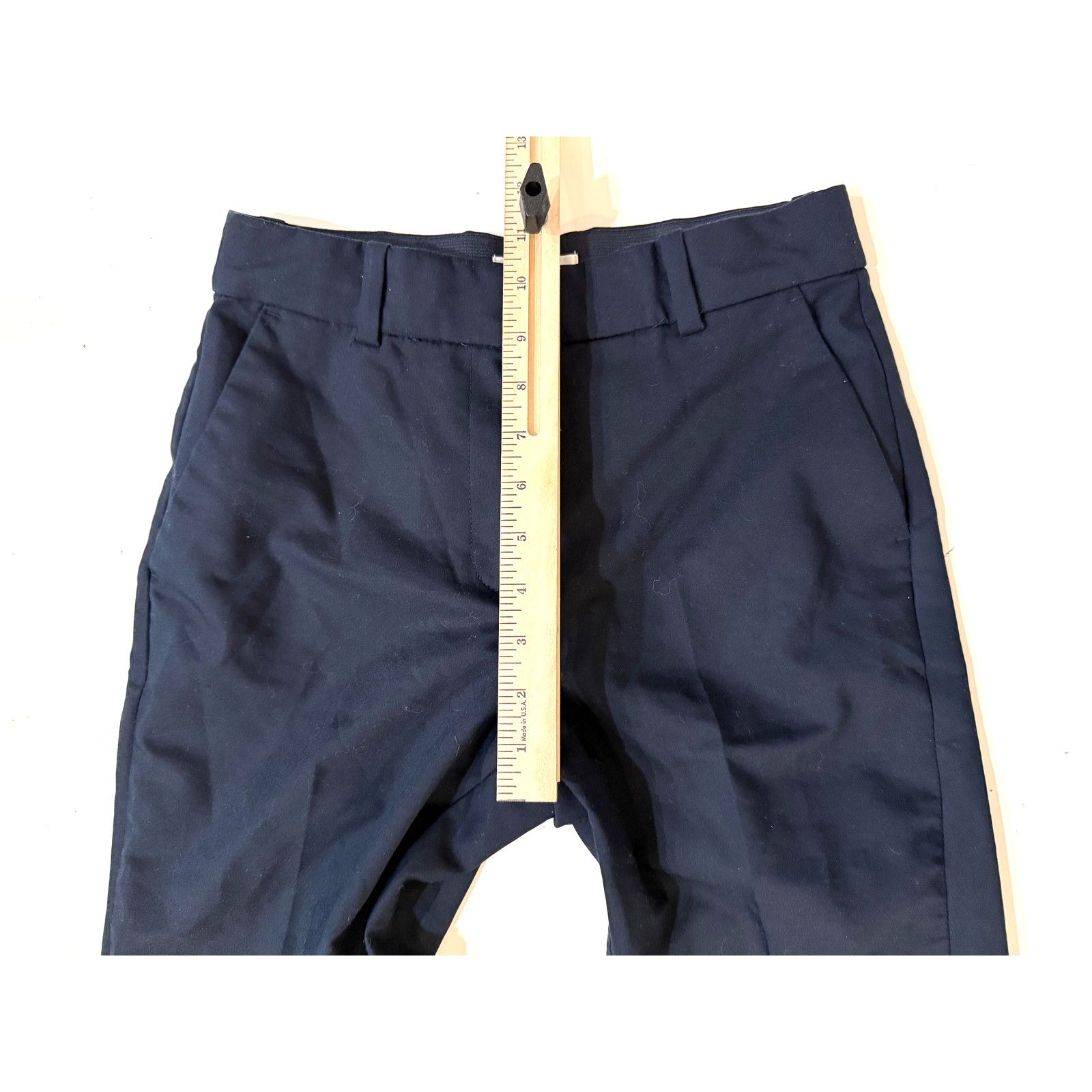 H&M H&M Pants Womens 4 Navy Blue Tapered Ankle Dress Slacks Size 27" / US 4 / IT 40 - 5 Thumbnail
