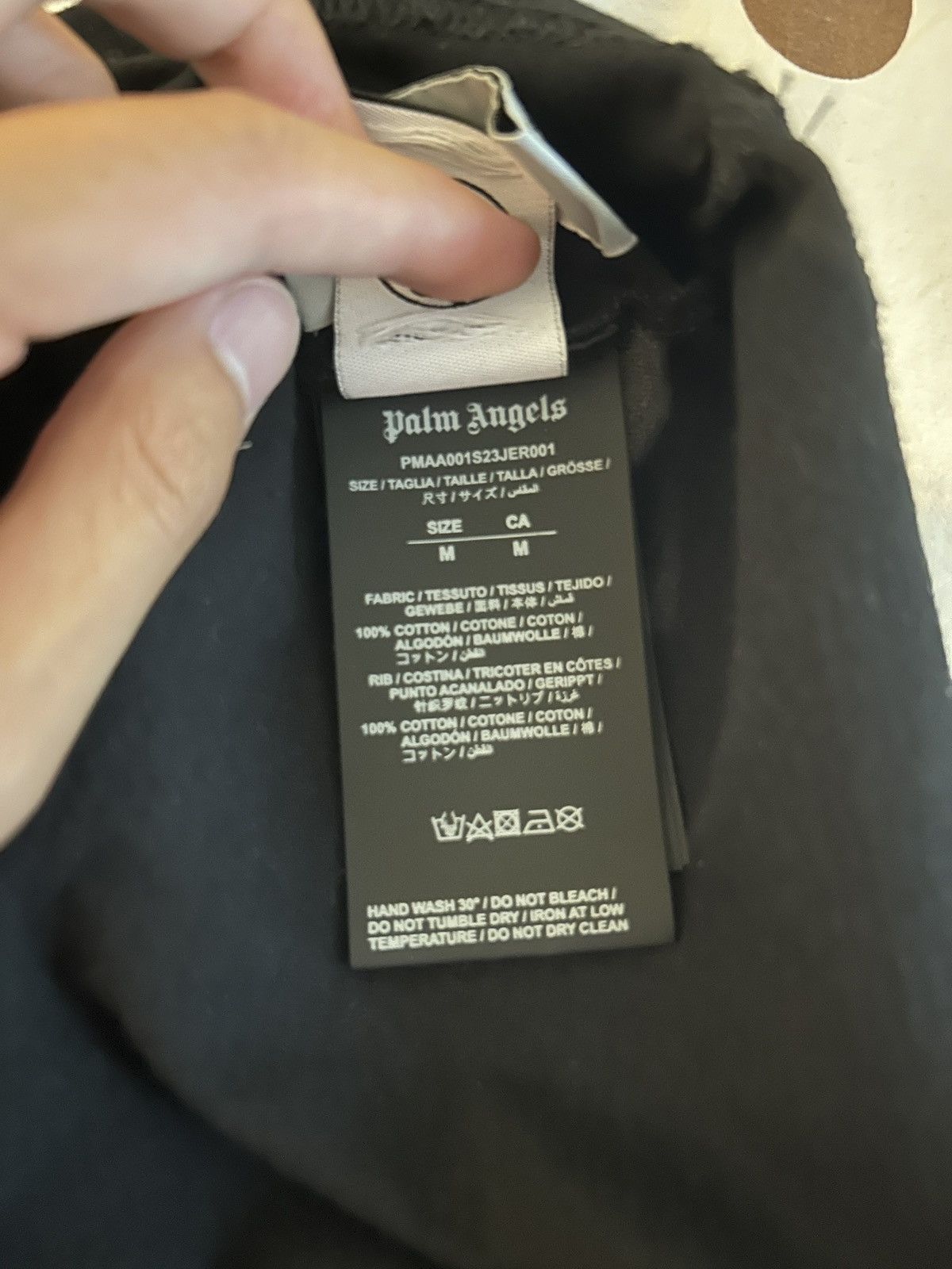 Palm Angels Palm Angels Black Broken Shark Tee Size US M / EU 48-50 / 2 - 5 Thumbnail