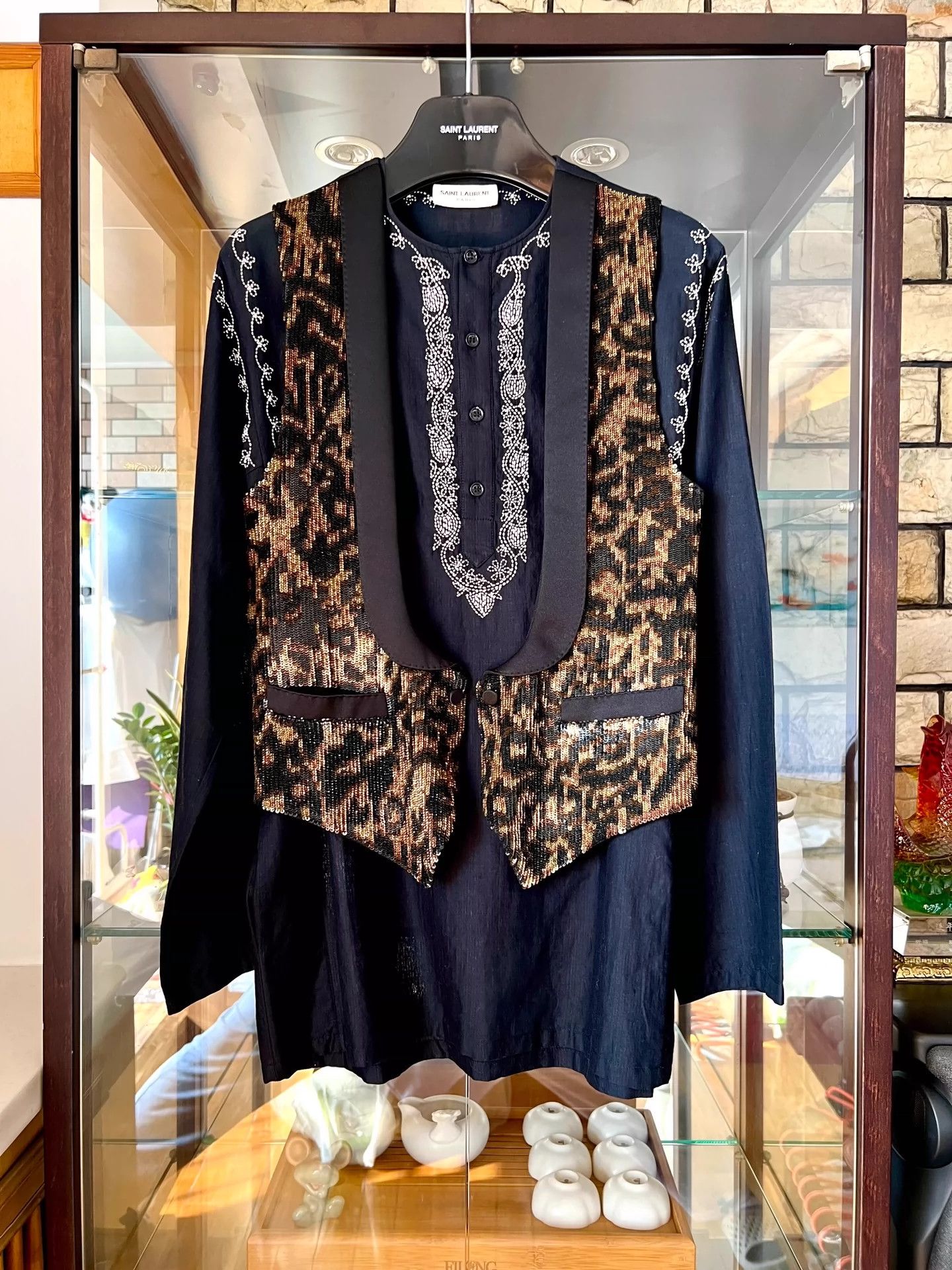 Saint Laurent Paris Saint Laurent Paris Leopard print suit Size US M / EU 48-50 / 2 - 1 Thumbnail
