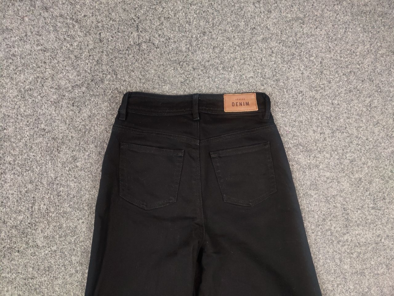 Sezane Sezane denim Le crop Black Wide Leg Minimalist Design Jeans Size 26" / US 2 / IT 38 - 9 Thumbnail