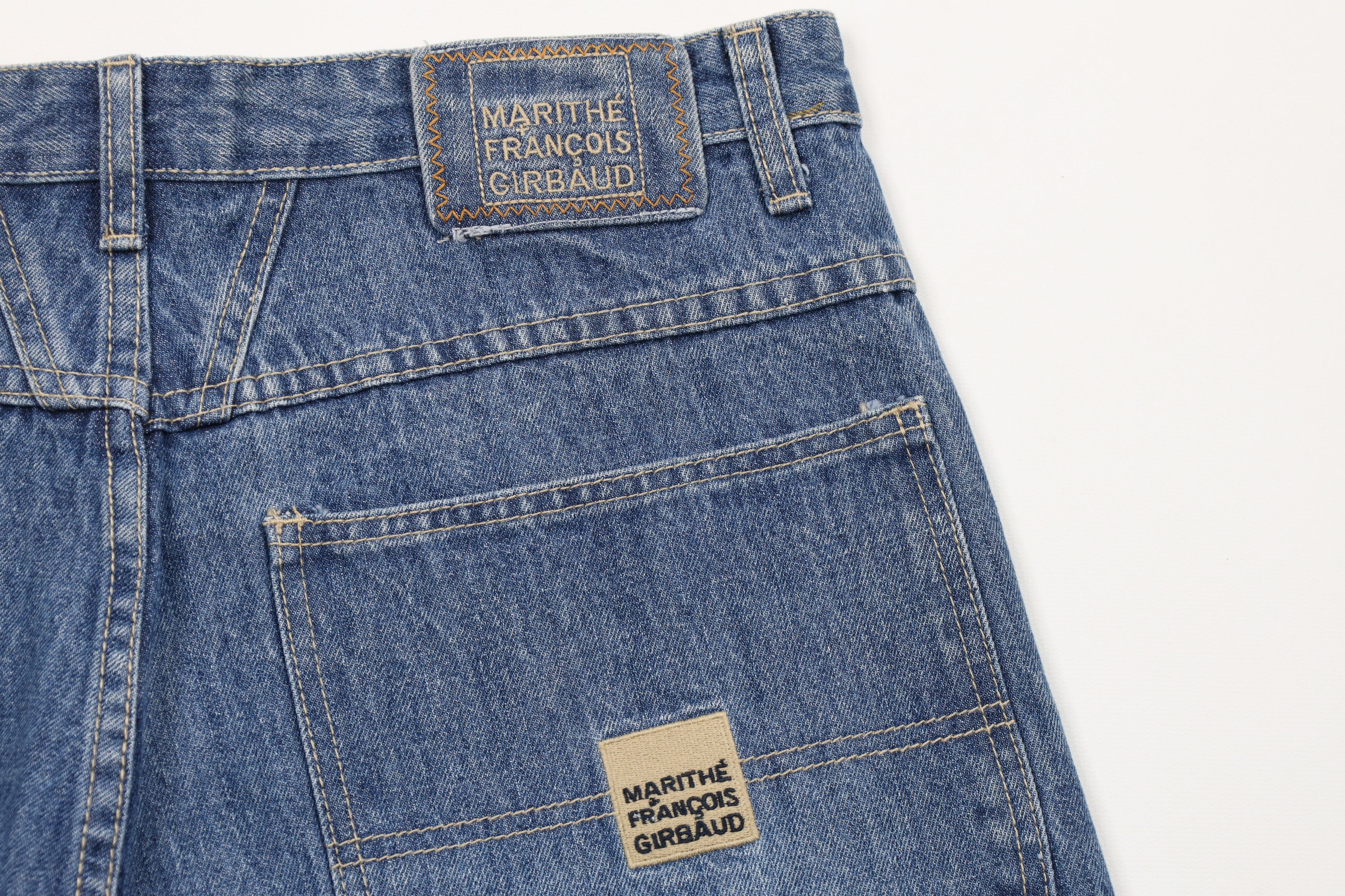 Marithe + Francois Girbaud × Vintage Deadstock Vintage Marithe Francois Girbaud Denim Jean Shorts Size US 32 / EU 48 - 11 Thumbnail