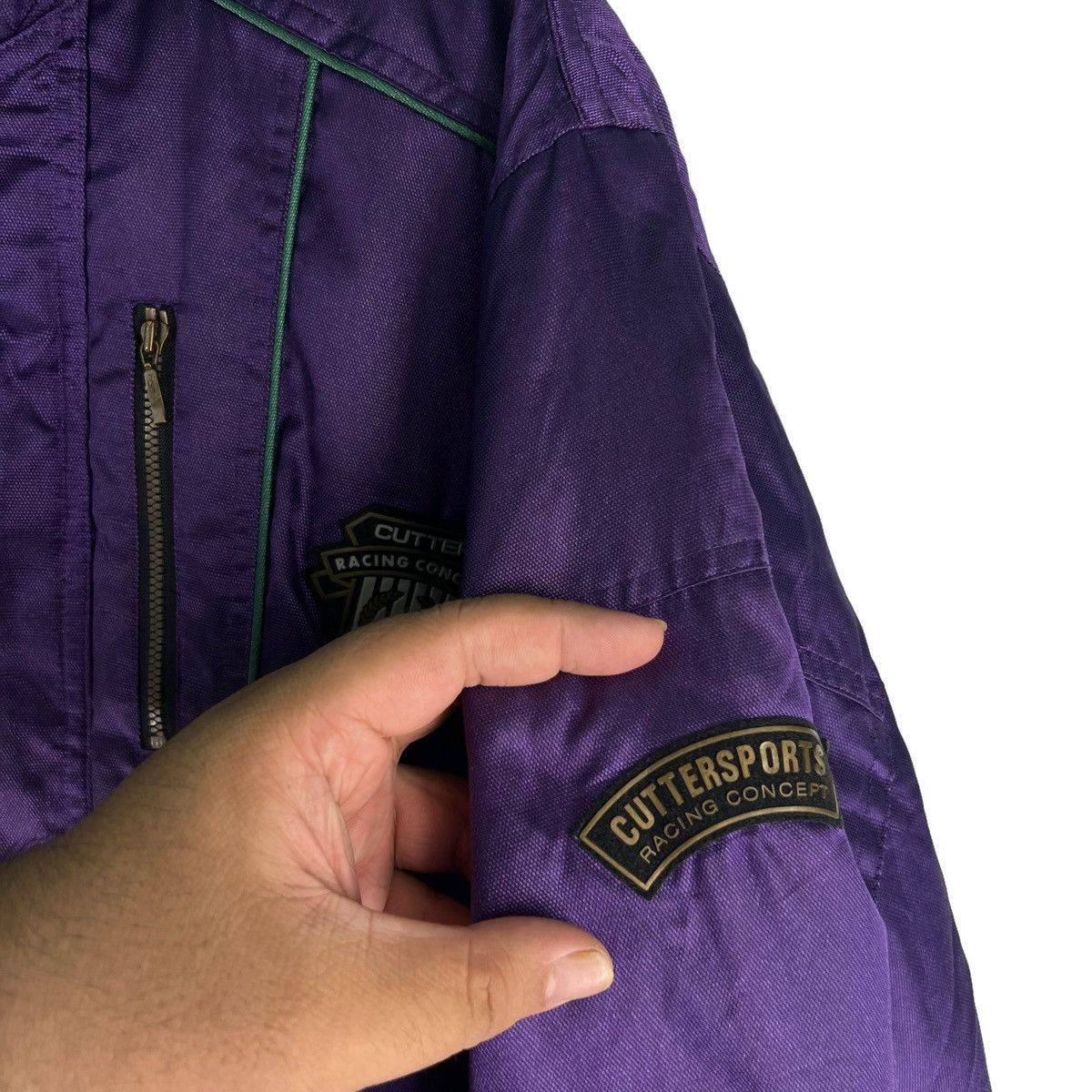 Japanese Brand 🔥Vintage Bomber Jacket Nylon Cutter Sports Racing Concept Size US S / EU 44-46 / 1 - 8 Thumbnail