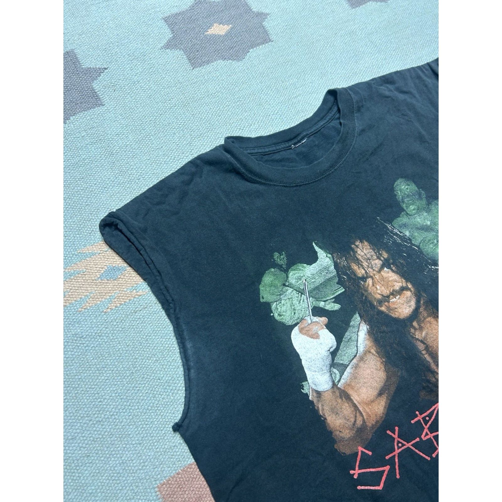 Vintage VINTAGE Sabu ECW Homicidal Graphic T-Shirt Sleeveless XXL Men Black Size US XXL / EU 58 / 5 - 7 Thumbnail