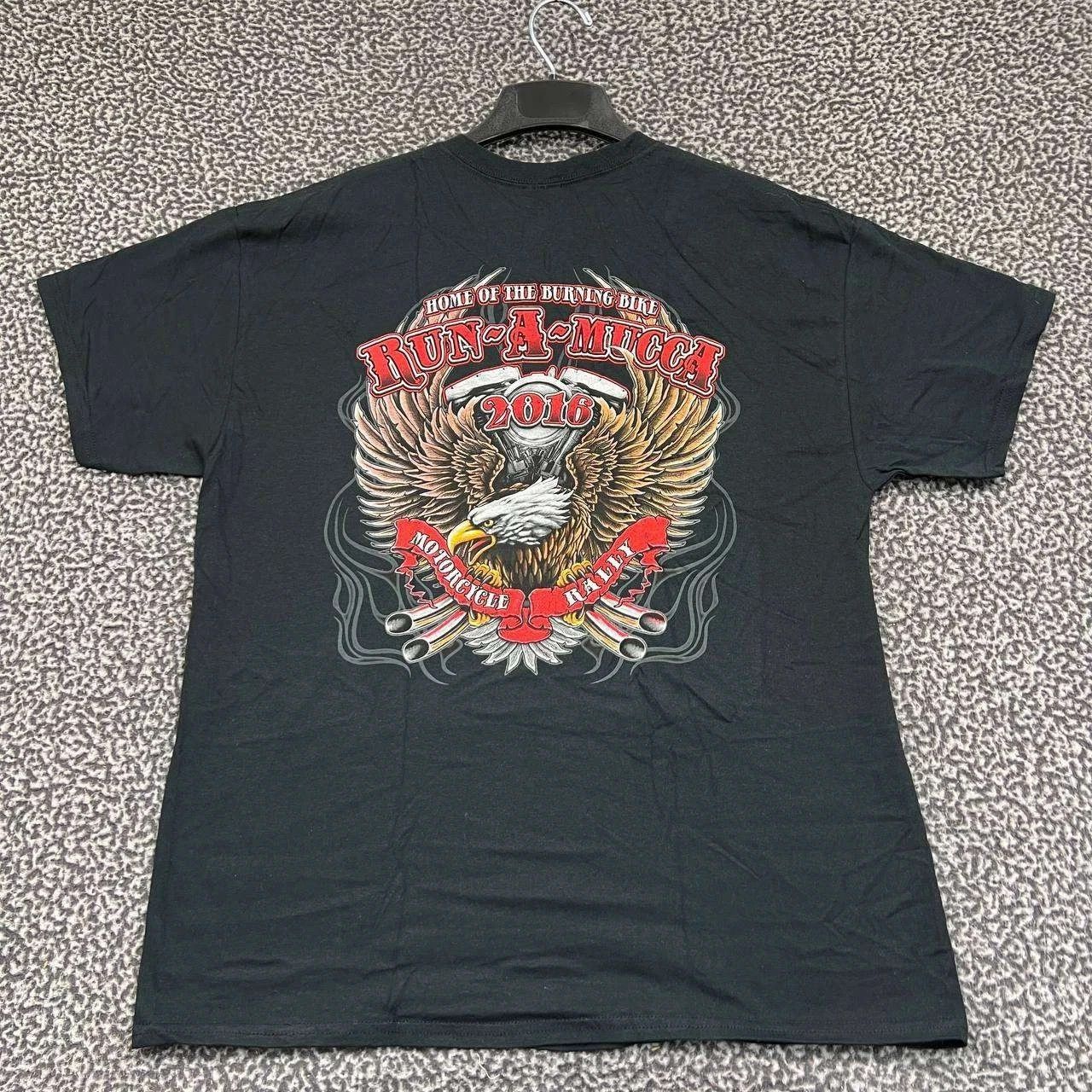 Gildan Vintage Run-A-Mucca Motorcycle Rally Shirt Men XL Gildan New Size US XL / EU 56 / 4 - 1 Thumbnail
