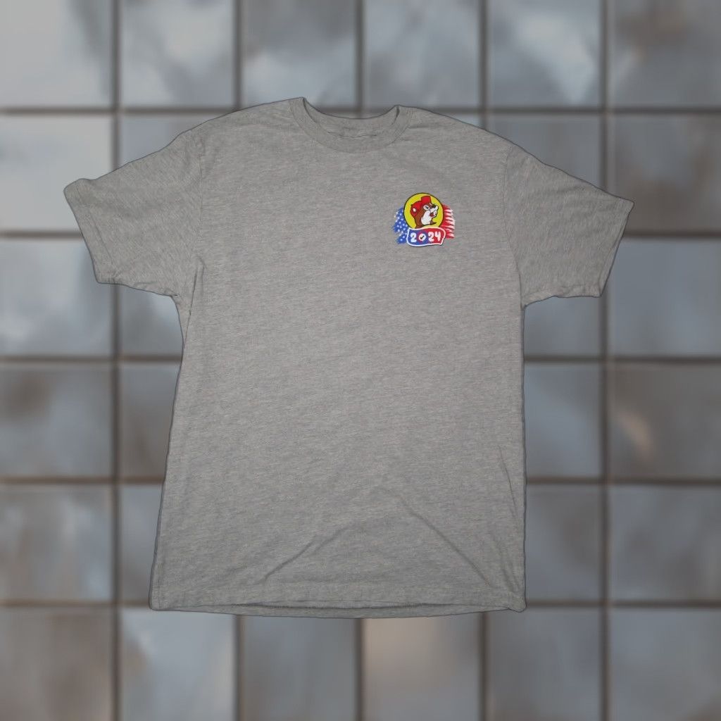Doublet Buc-ees Shirt 2024 Mens Large Gray Short Sleeve Party Double Sided Size US L / EU 52-54 / 3 - 1 Thumbnail