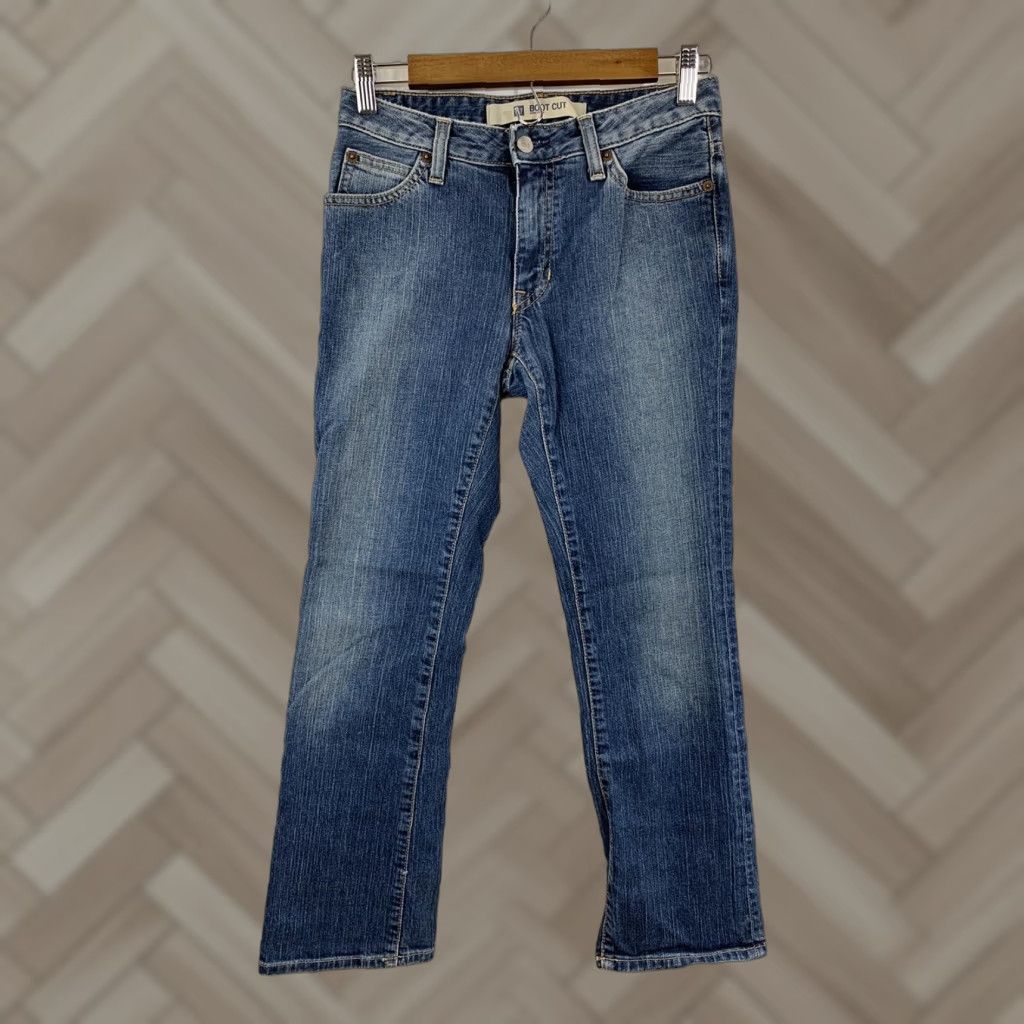 Gap Gap Jeans Women Boot Cut Regular 0 Size Denim 100% Cotton Blue Stretch USA Made in USA Size 25" / US 0 / IT 36 - 1 Thumbnail