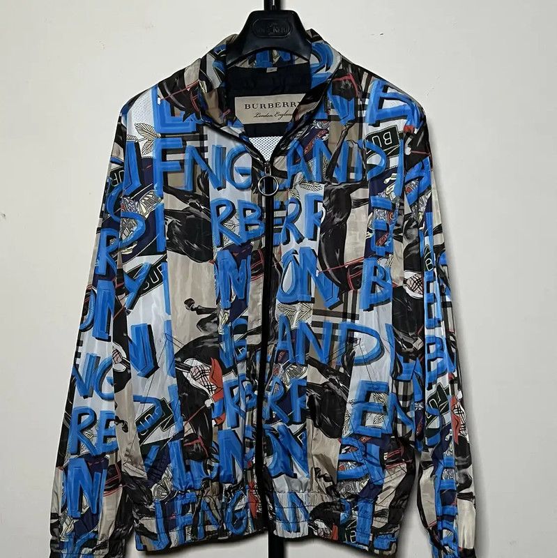 Burberry Burberry Colorful Graphic Men's Jacket Size US XL / EU 56 / 4 - 1 Thumbnail