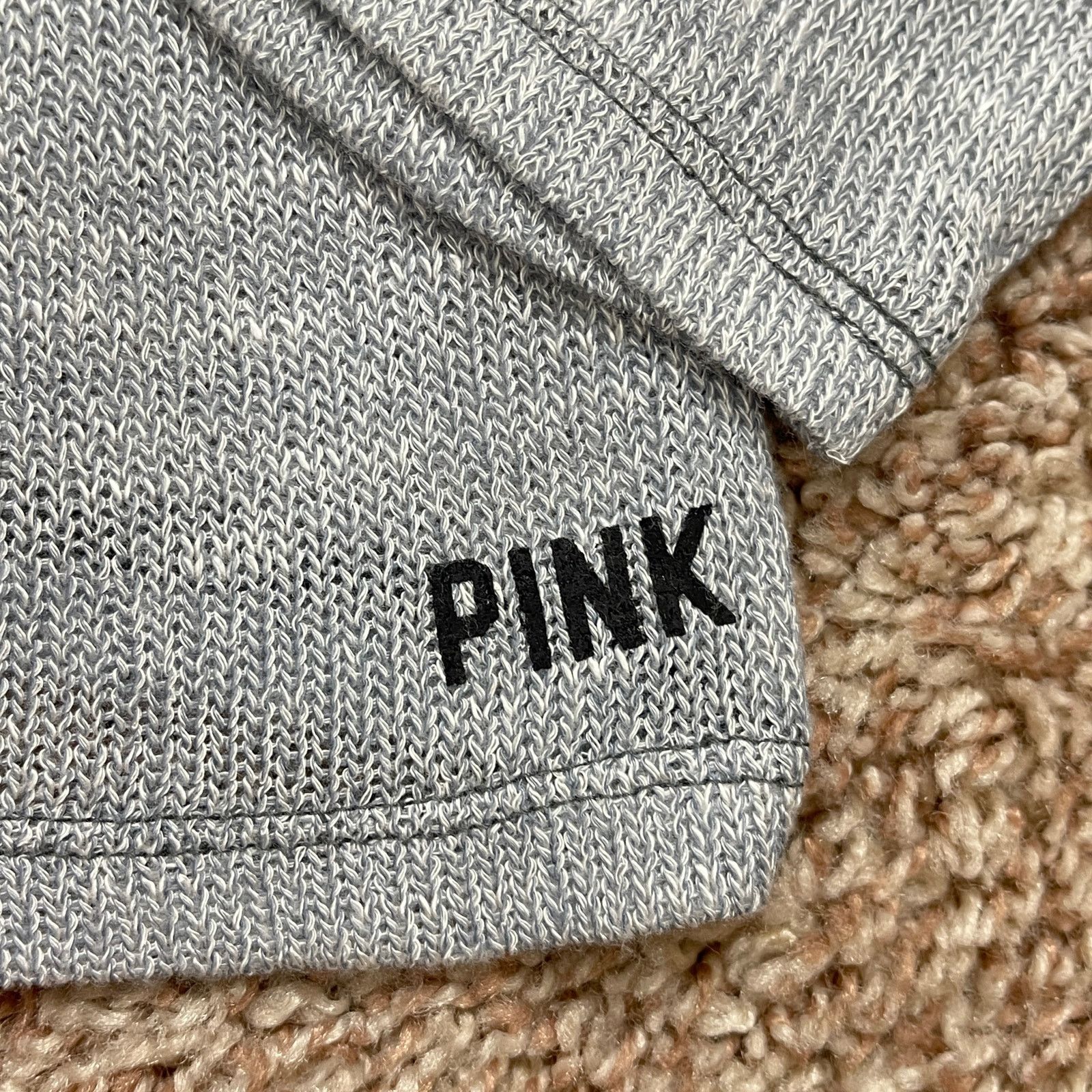 Pink Victoria’s Secret PINK Light Gray Scoop Back Slouchy Sweater Size XS / US 0-2 / IT 36-38 - 19 Thumbnail