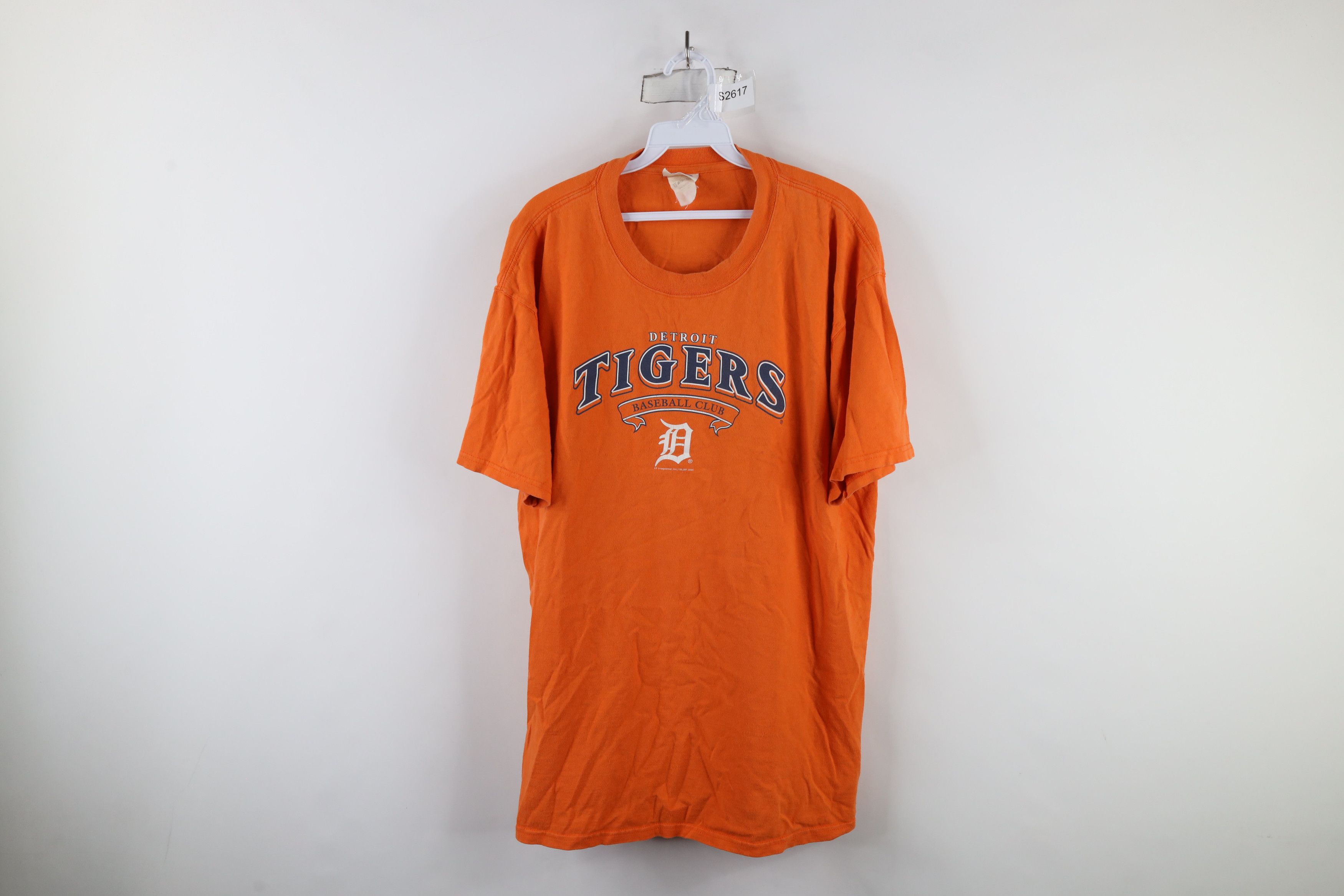 Vintage Vintage Y2K 2005 Out Detroit Tigers Baseball T-Shirt Orange Size US XL / EU 56 / 4 - 1 Thumbnail