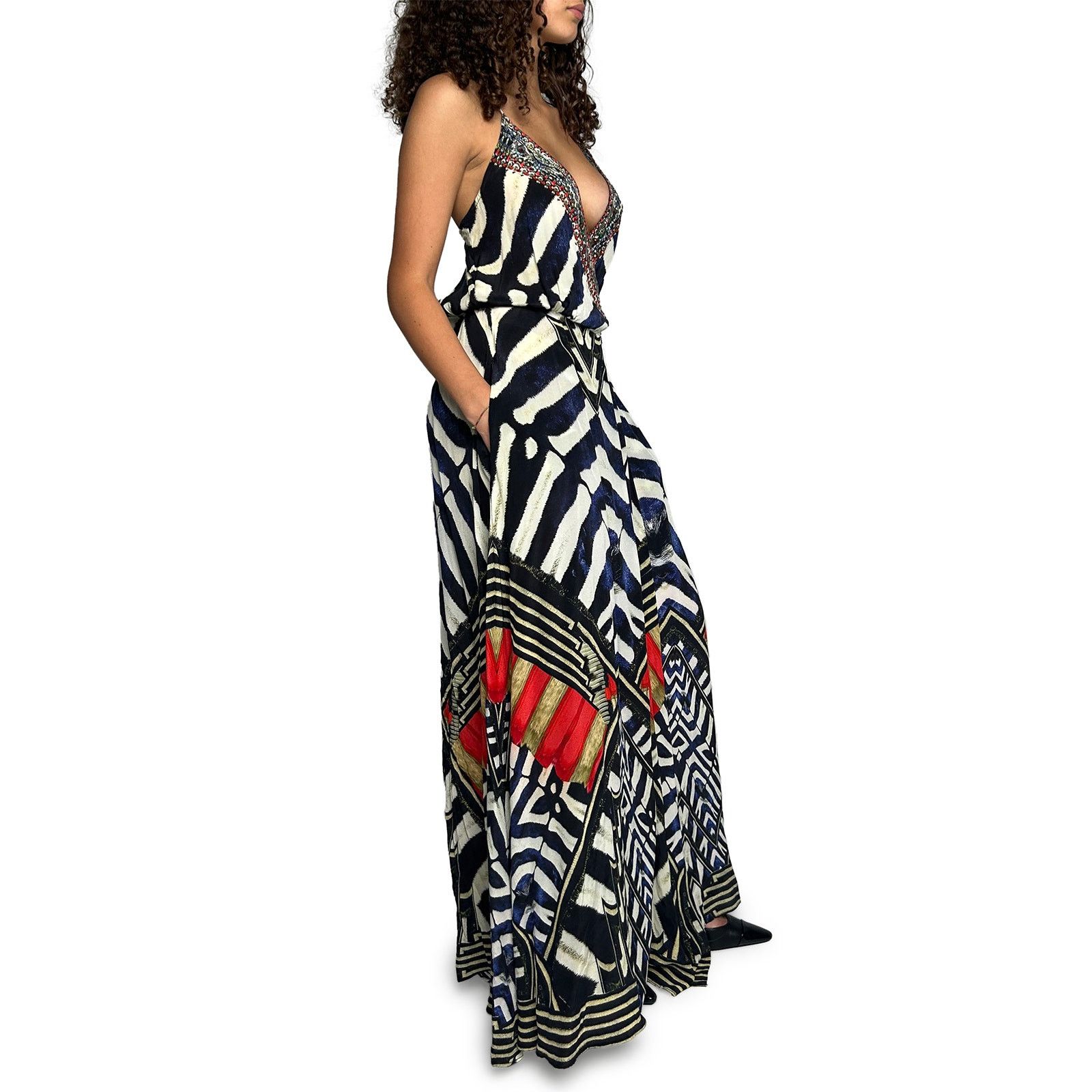 CAMILLA Blue, White and Red Lightweight Dress Size S / US 4 / IT 40 - 5 Thumbnail