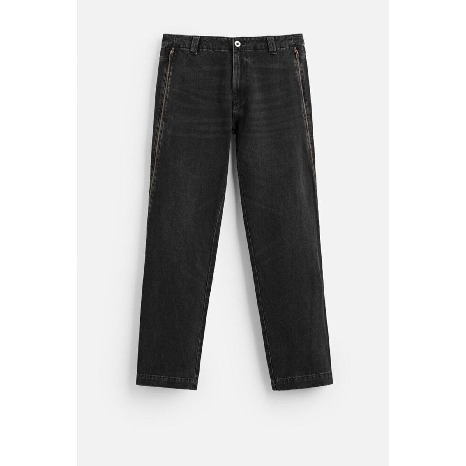 Zara Nwt-Zara - flared zippers jeans -31 Size US 31 - 1 Thumbnail
