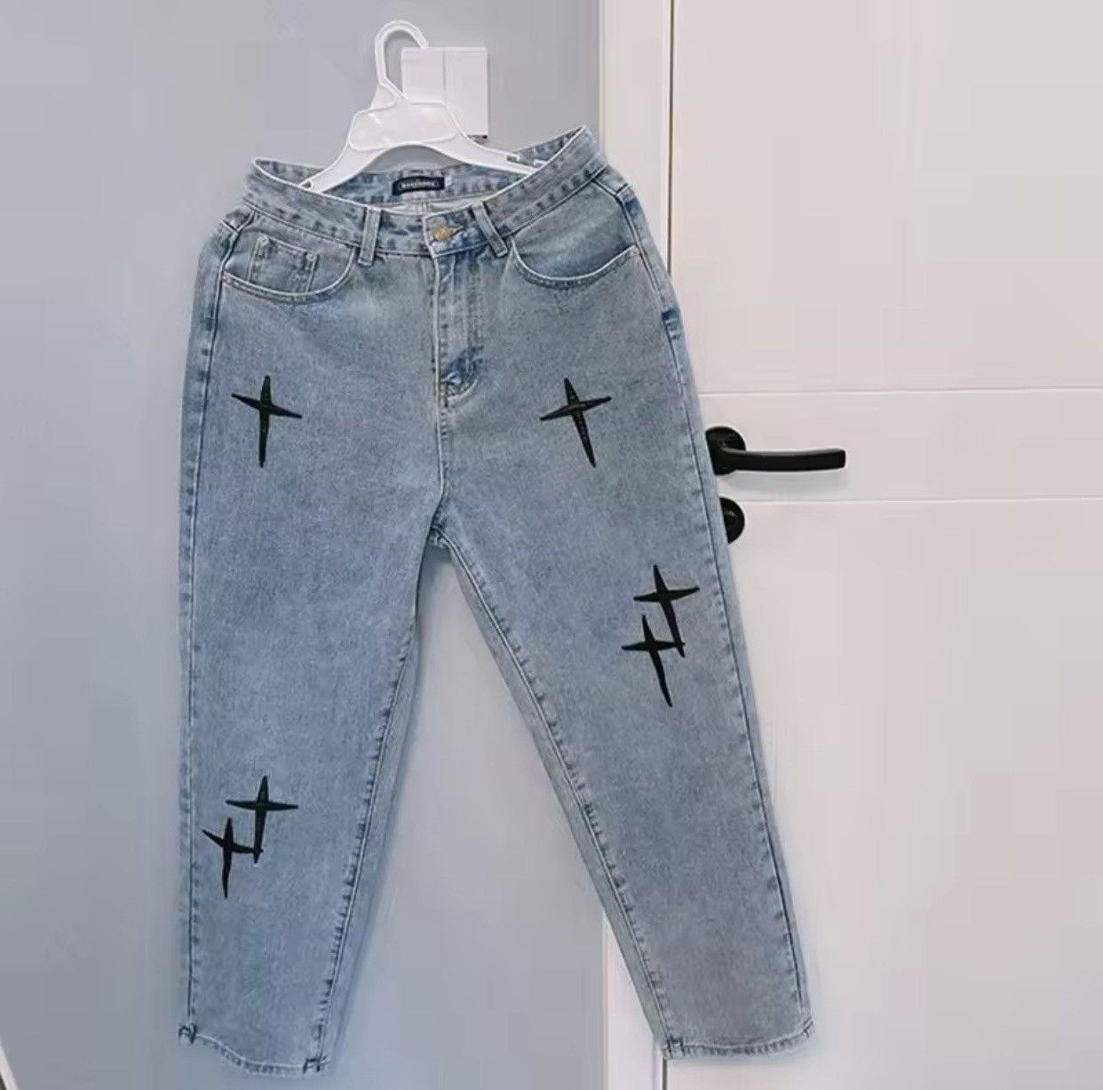 Designer × Japanese Brand vintage embroidered baggy jeans Size US 31 - 6 Thumbnail