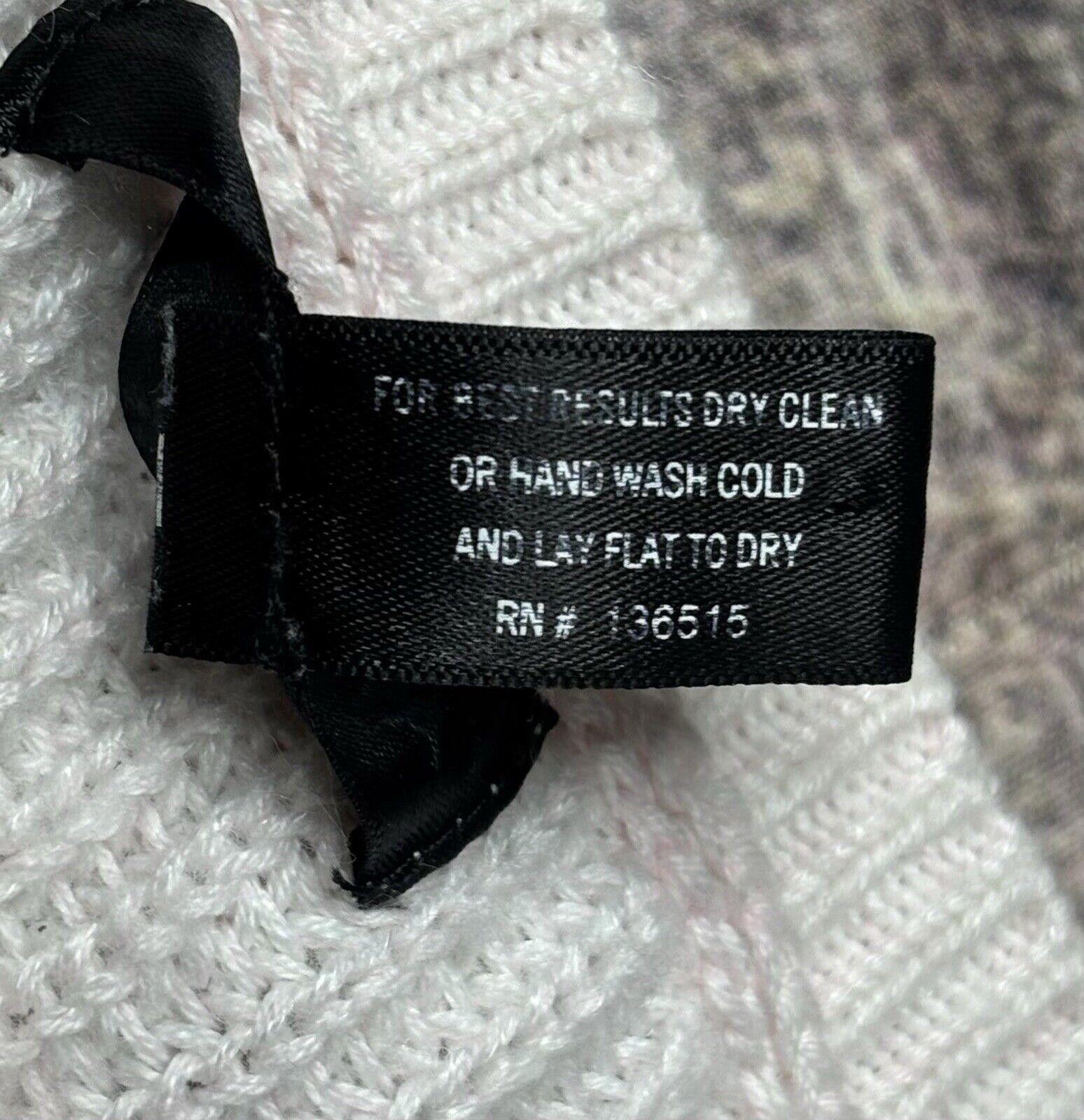 Aquascutum Aqua Sweater Women's XS Cotton Mohair Blend Pullover Pink Size XS / US 0-2 / IT 36-38 - 8 Thumbnail