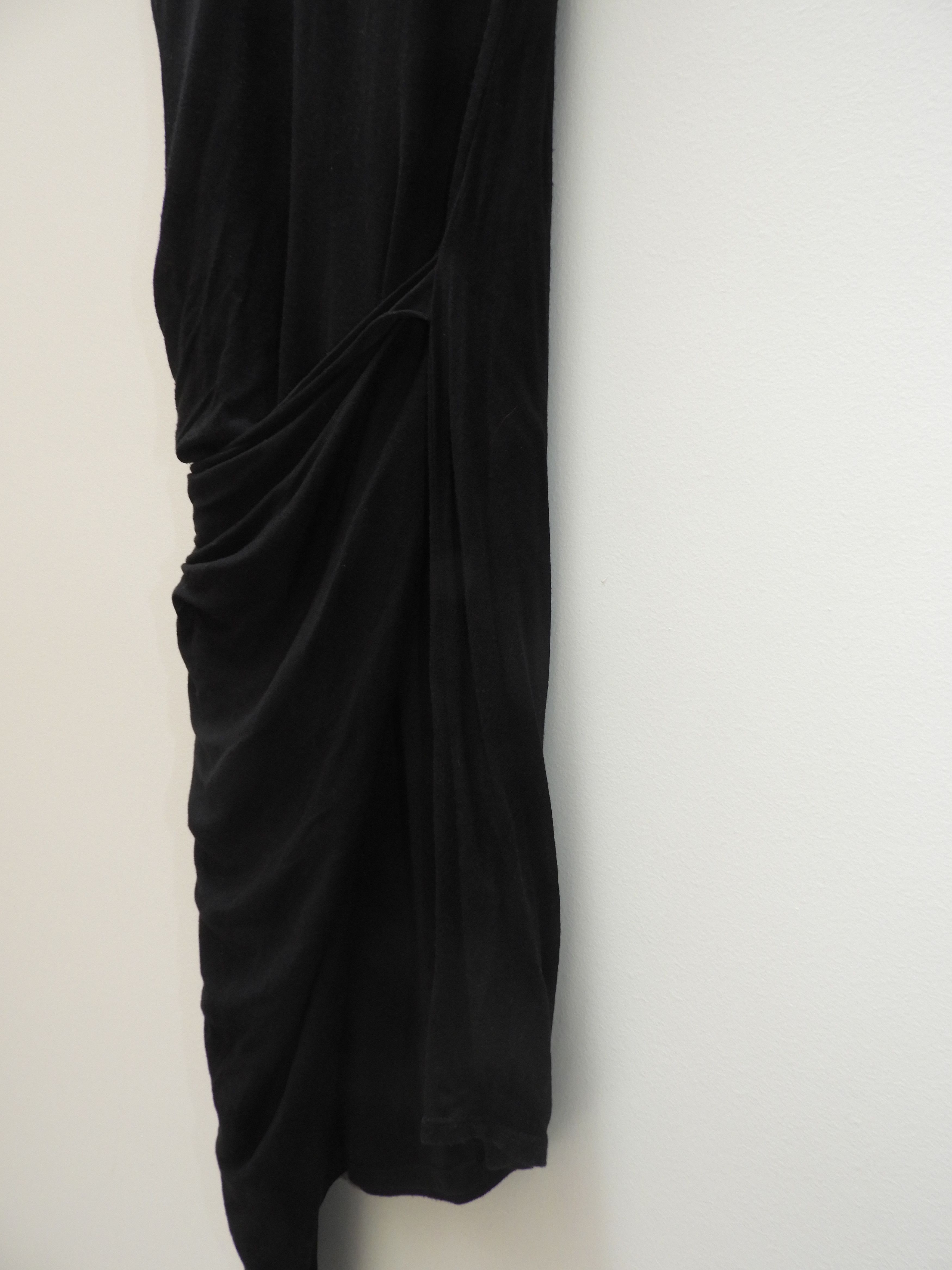 Helmut Lang HELMUT LANG Black Knee-Length Dress Size S / US 4 / IT 40 - 6 Thumbnail