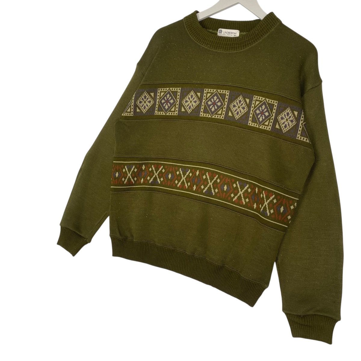 Other Vintage Lindbergh Big Logo Printed Green Pullover Jumper M Size US M / EU 48-50 / 2 - 3 Thumbnail