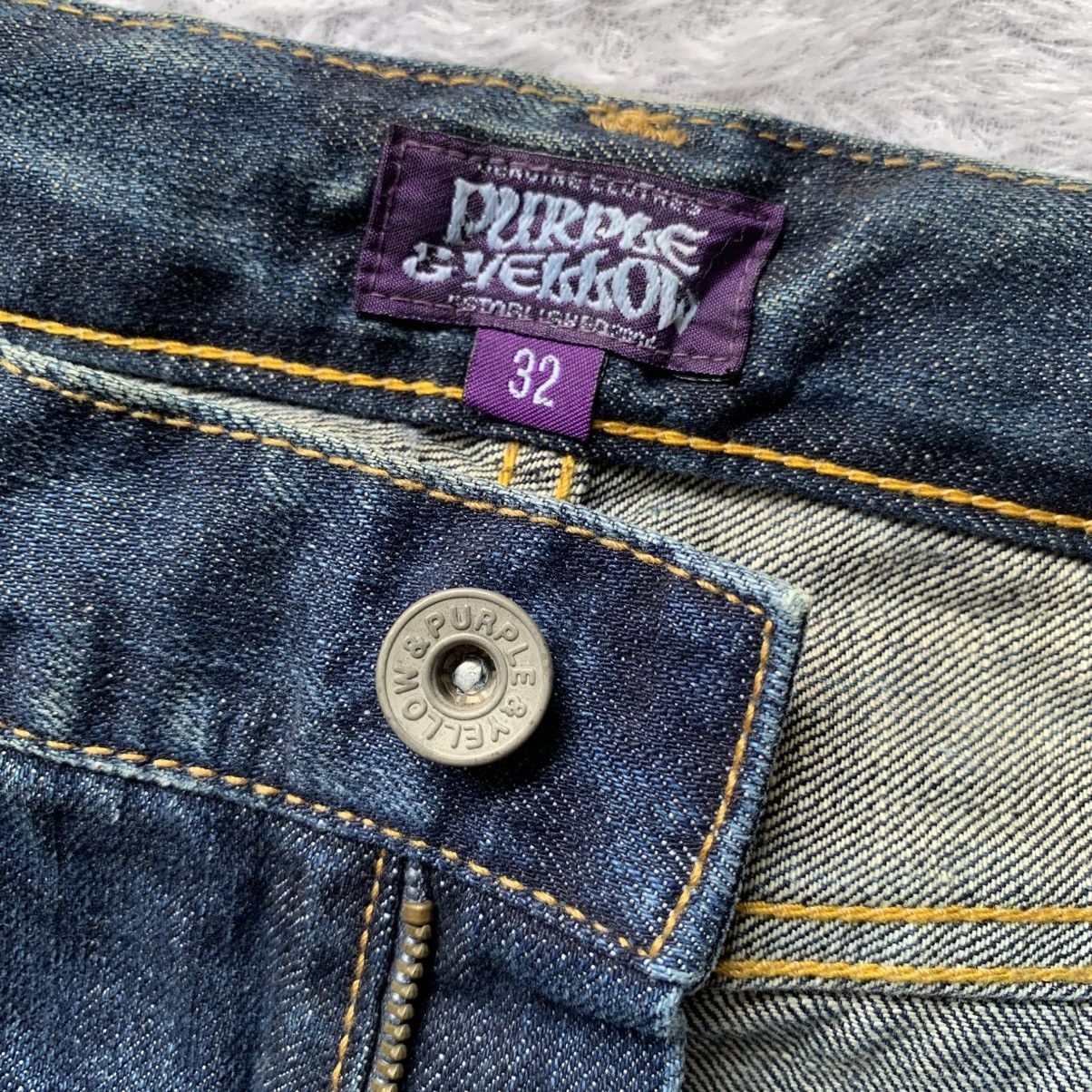 If Six Was Nine purple and yellow distressed double knee buckle back studded Size US 32 / EU 48 - 12 Thumbnail