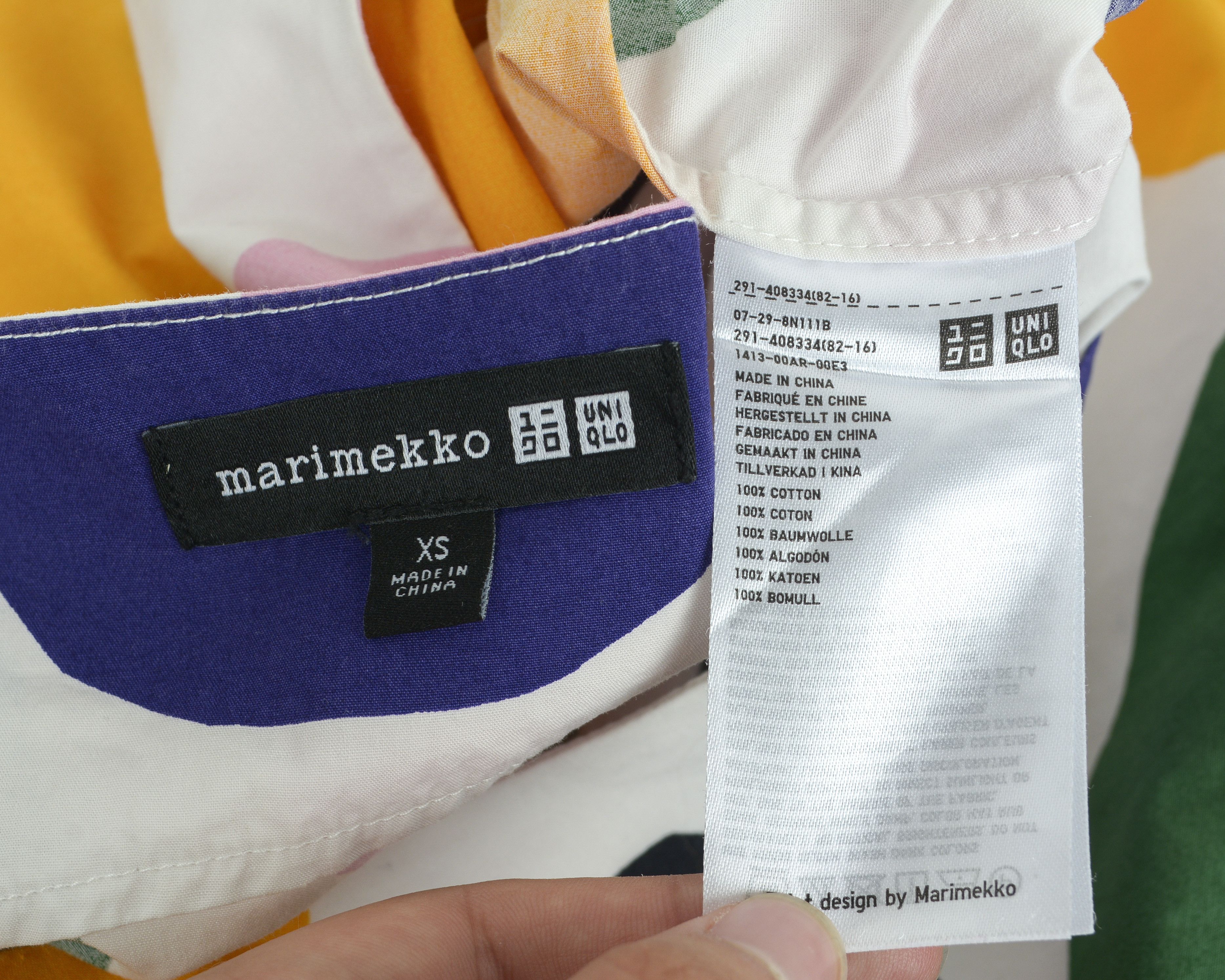 Japanese Brand × Marimekko × Uniqlo Women XS Multi White Spotted Sleeveless Japan Dress (2XS US) Size XS / US 0-2 / IT 36-38 - 5 Thumbnail