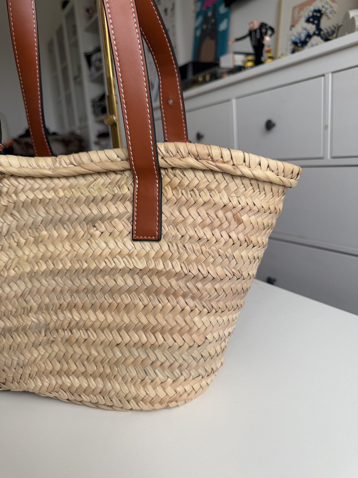 Designer × Loewe Loewe big logo basket bag designer luxury old money summer Size ONE SIZE - 8 Thumbnail
