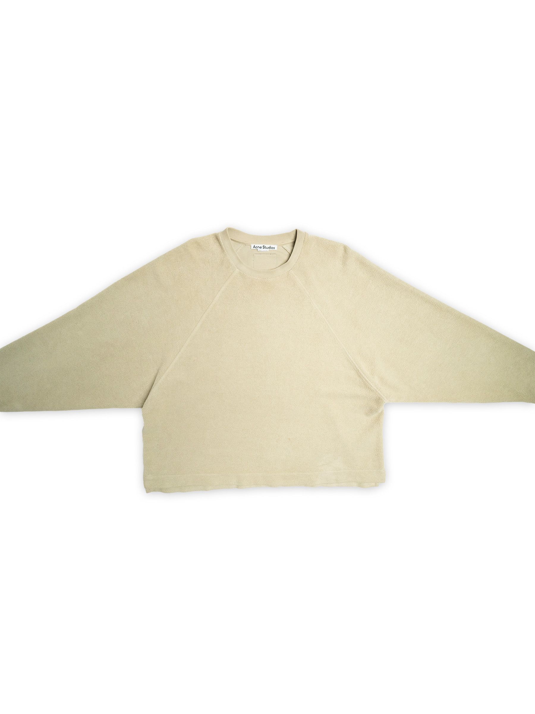 Acne Studios Farmy Teddy Crew Sweat, Dusty Green Size US M / EU 48-50 / 2 - 5 Thumbnail