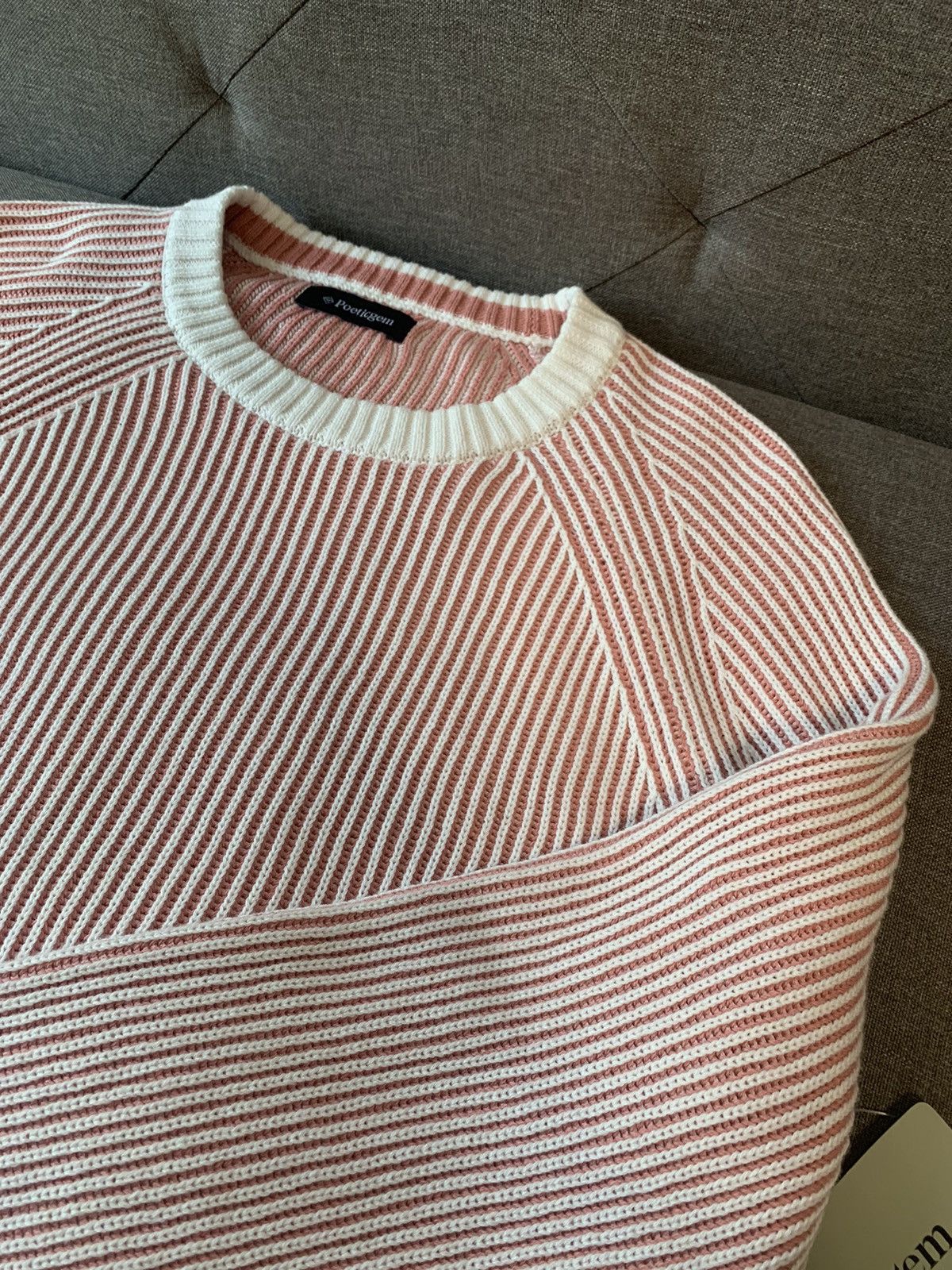 Other Rib Stripe Sweater Knit Y2K Size US L / EU 52-54 / 3 - 3 Thumbnail