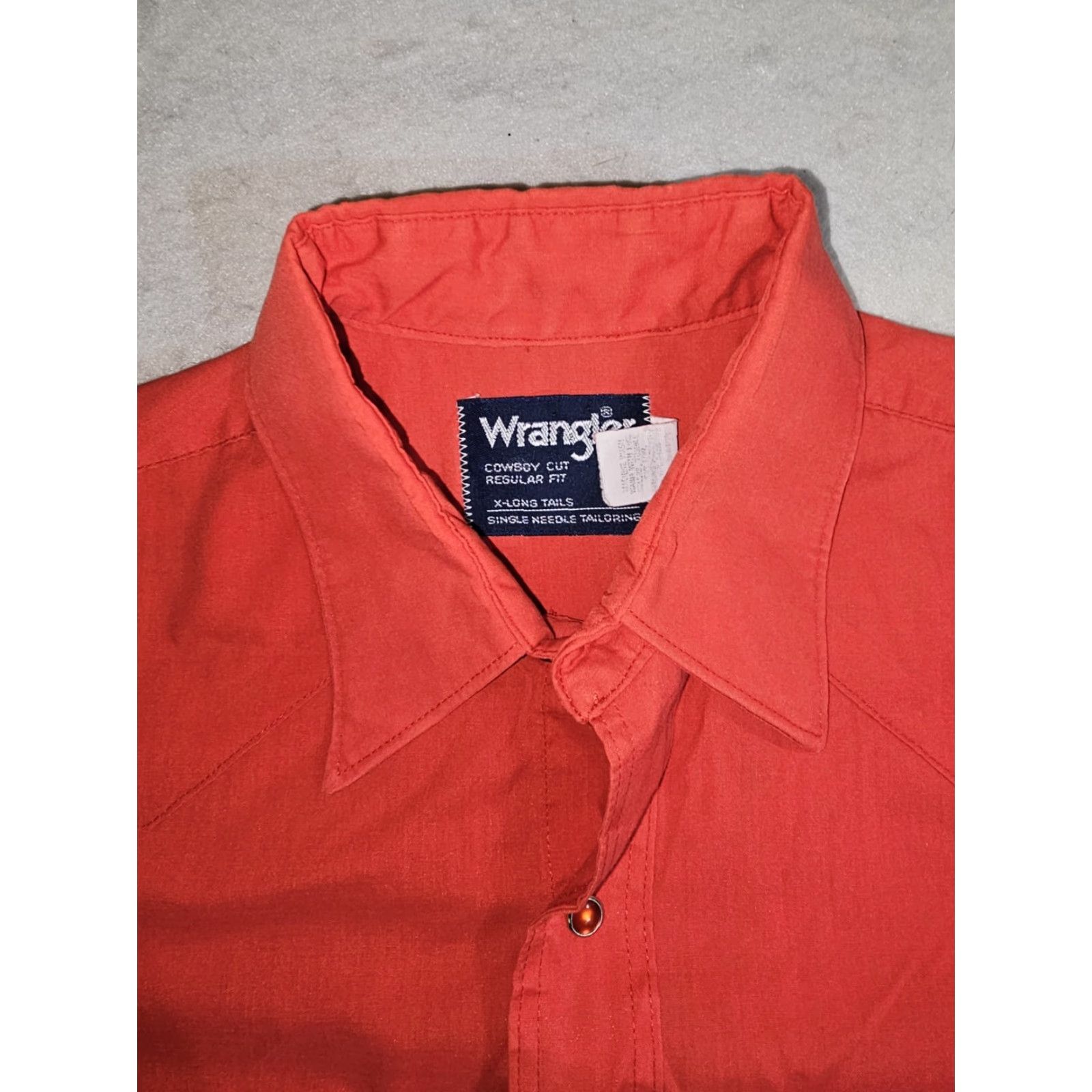 Wrangler VINTAGE Wrangler Classic Pearl Snap Button Up Western Style Shirt Mens Sz 15 1/2 Size US L / EU 52-54 / 3 - 7 Thumbnail