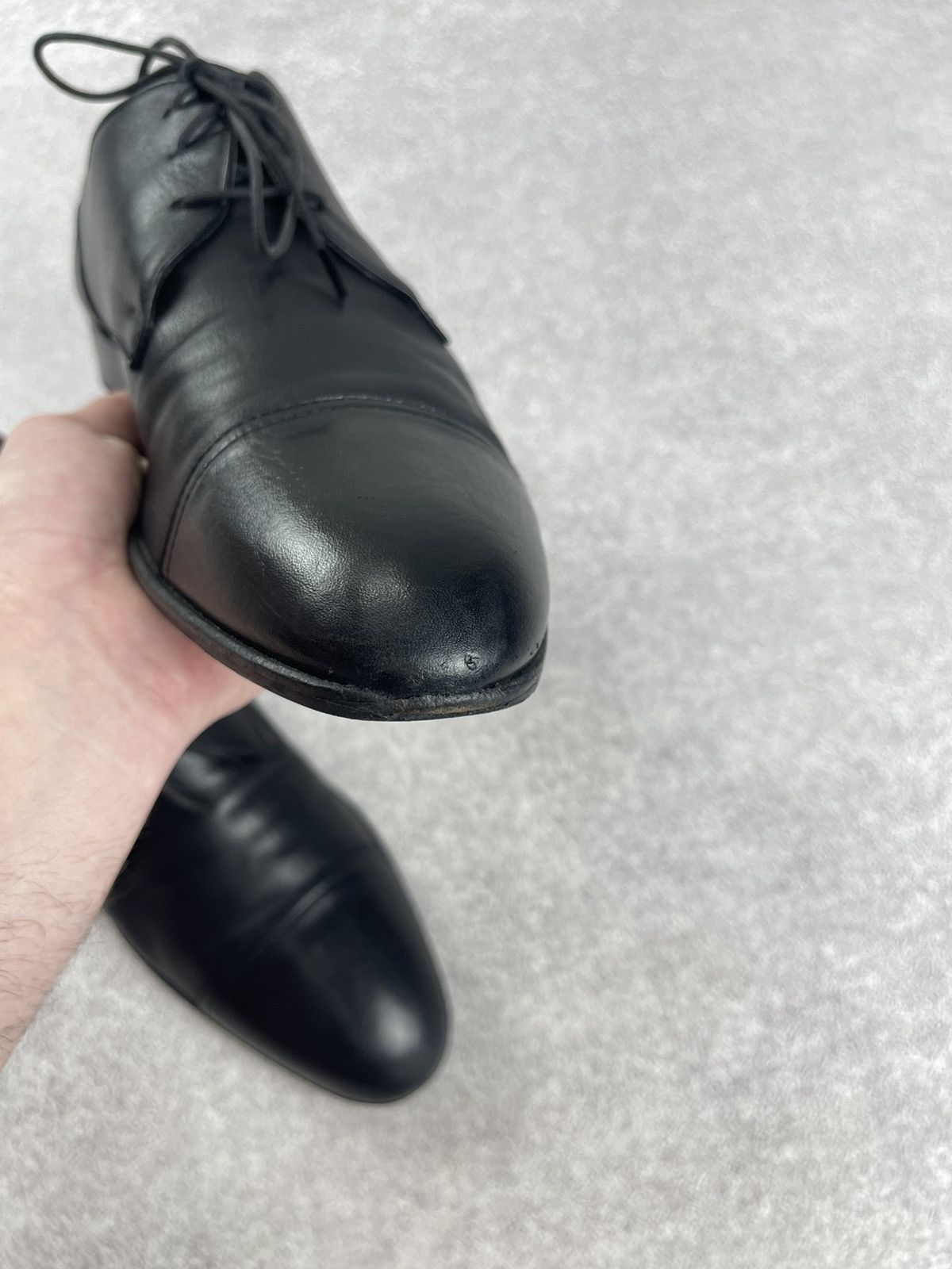 Moreschi Moreschi Leather Black Derby Classic Shoes Size US 10 Size US 10 / EU 43 - 10 Thumbnail