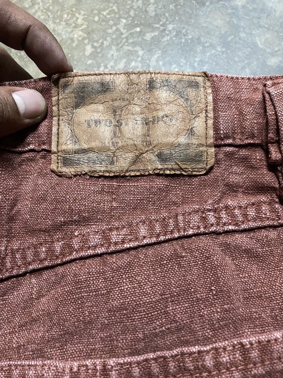 Vintage Rare Vintage USA Two Star Dog 100% Hemp Balloons Jeans Size US 34 / EU 50 - 7 Thumbnail