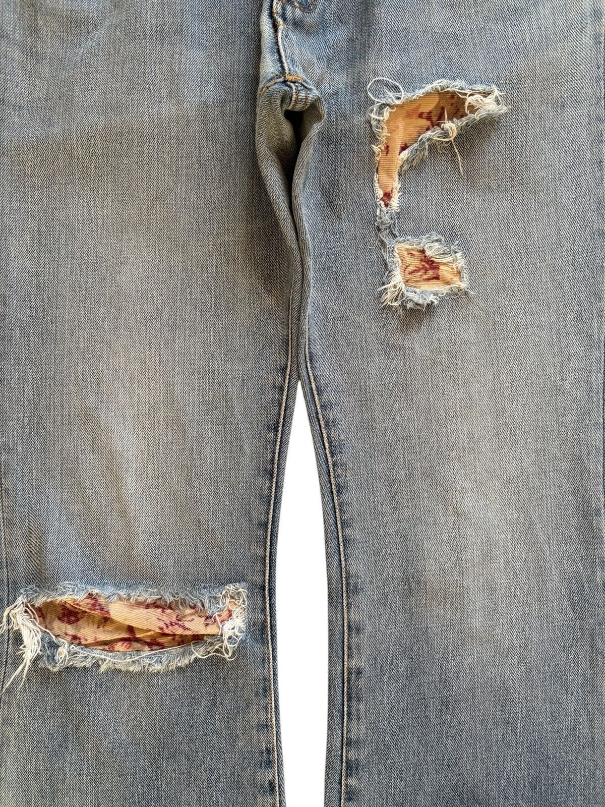 Wrangler Vintage Wrangler Faded Wash Distress Rip Bootcut Flare Jean Size US 32 / EU 48 - 5 Thumbnail