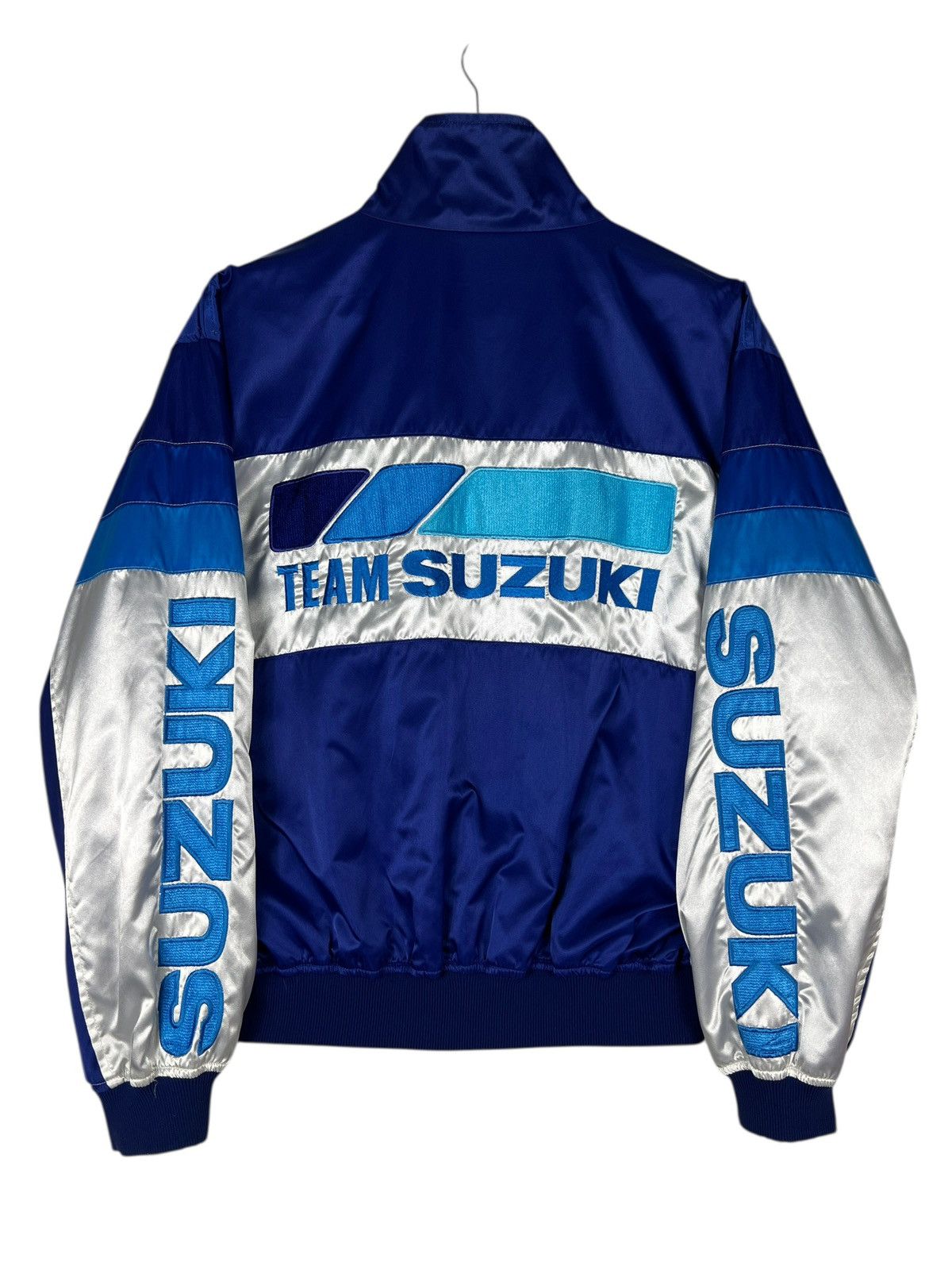 Vintage Vintage Team Suzuki Racing team Reversible Bomber Jacket Size US L / EU 52-54 / 3 - 13 Thumbnail
