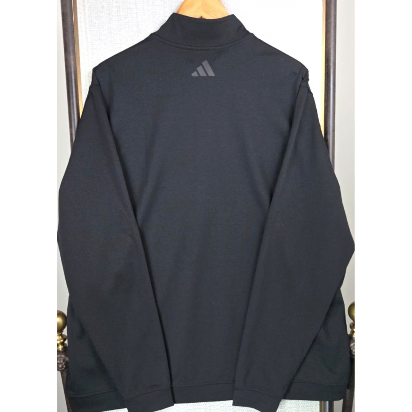 Adidas ADIDAS x SAND VALLEY Mens 2XL 1/2 Zip Pullover Black Performance Moisture Wicking Sweatshirt Golf Casual Windshirt Size US XXL / EU 58 / 5 - 5 Thumbnail