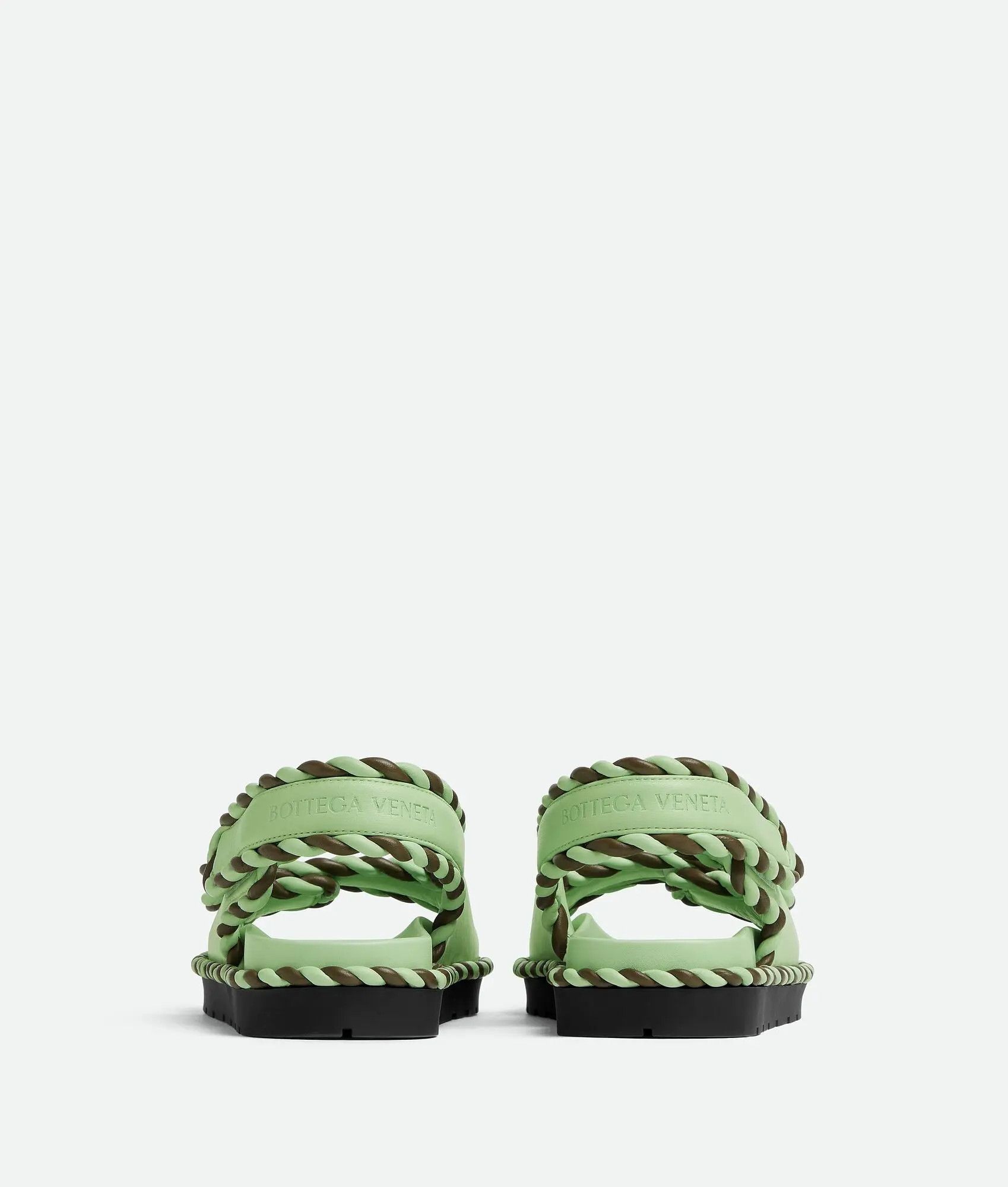 Bottega Veneta o1n1vont1125 Jack Flat Sandals in Mint Green Size US 11 / IT 41 - 2 Thumbnail