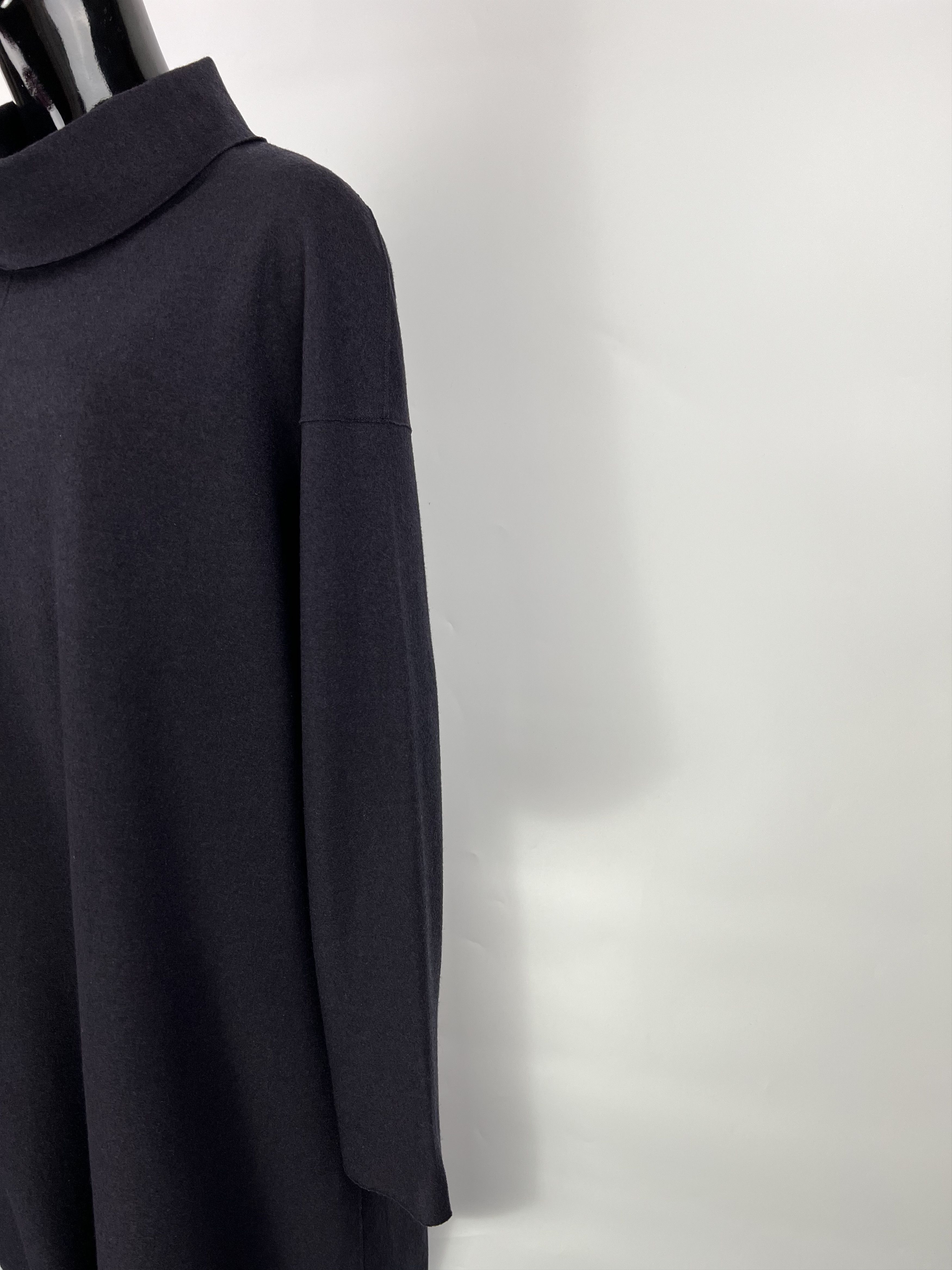 OSKA Oska Asymmetrical Wool Long Sleeve Oversized Pocket Dress Size XL / US 12-14 / IT 48-50 - 7 Thumbnail