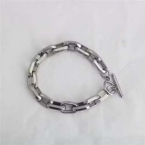 Jewelry Link Chain Bracelet 2000s Chrome Y2K Punk Skater Grunge Size ONE SIZE - 2 Thumbnail