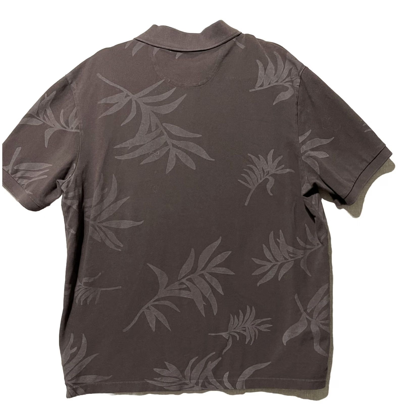Chaps CHAPS RALPH LAUREN Polo Shirt Mens XL Brown Tropical Palm Print Size US XL / EU 56 / 4 - 2 Thumbnail