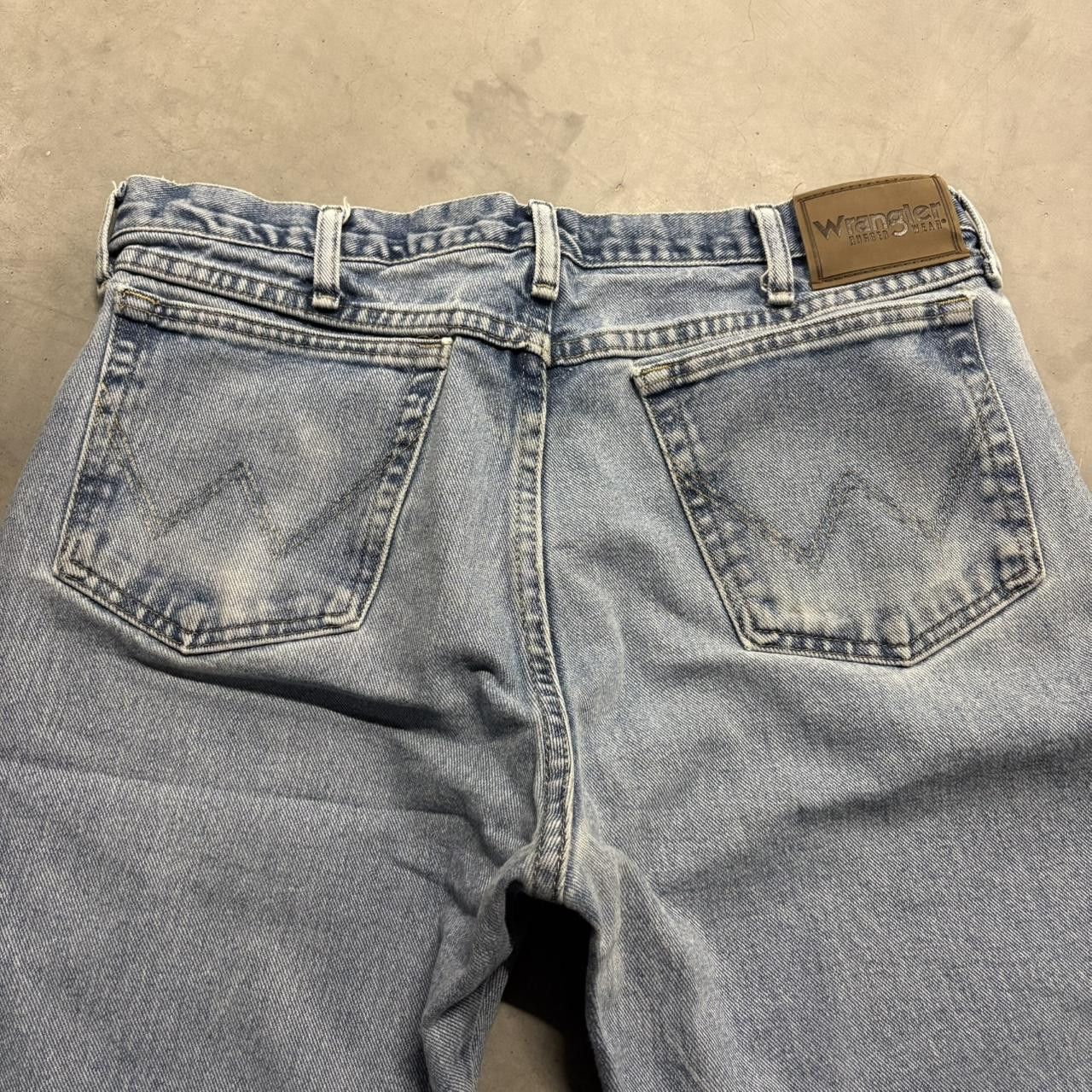 Vintage Crazy Vintage Y2K/2000s Baggy Medium Blue Wash Bleach Splatter Denim Jeans! Size US 34 / EU 50 - 7 Thumbnail