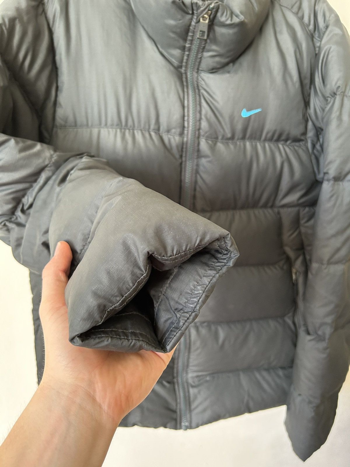 Vintage NIKE DRILL Y2K VINTAGE DOWN PUFFER JACKET Size US S / EU 44-46 / 1 - 2 Thumbnail