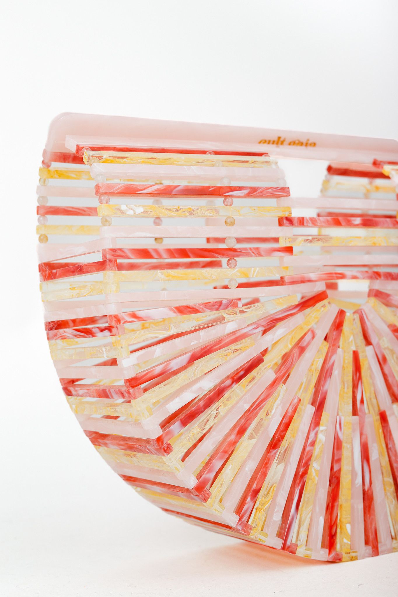Cult Gaia Cult Gaia Ark Citrus Multi Acrylic Top Handle Bag Size ONE SIZE - 5 Thumbnail